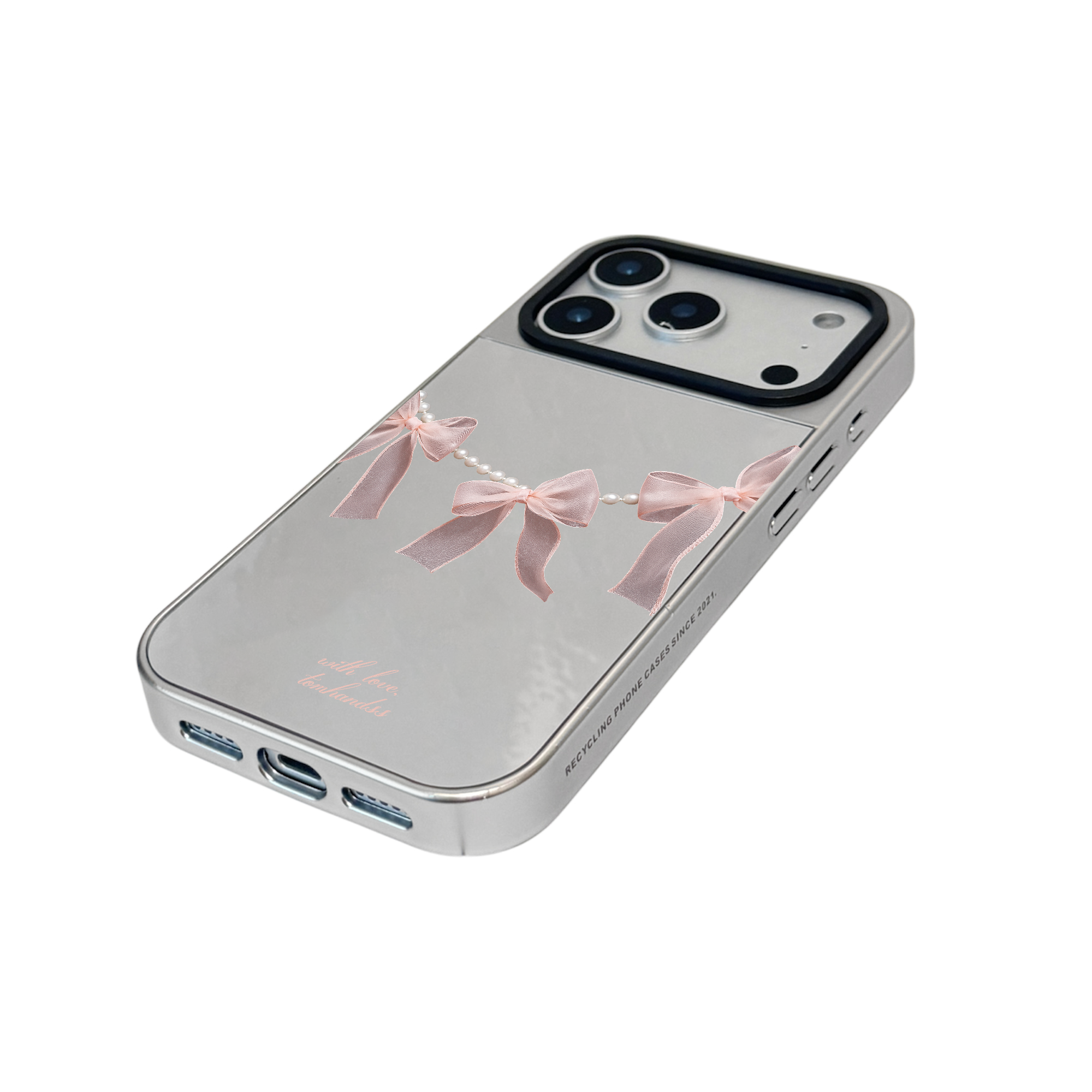 【On The Girl's Date!】銀框鏡面MagSafe iPhone Case