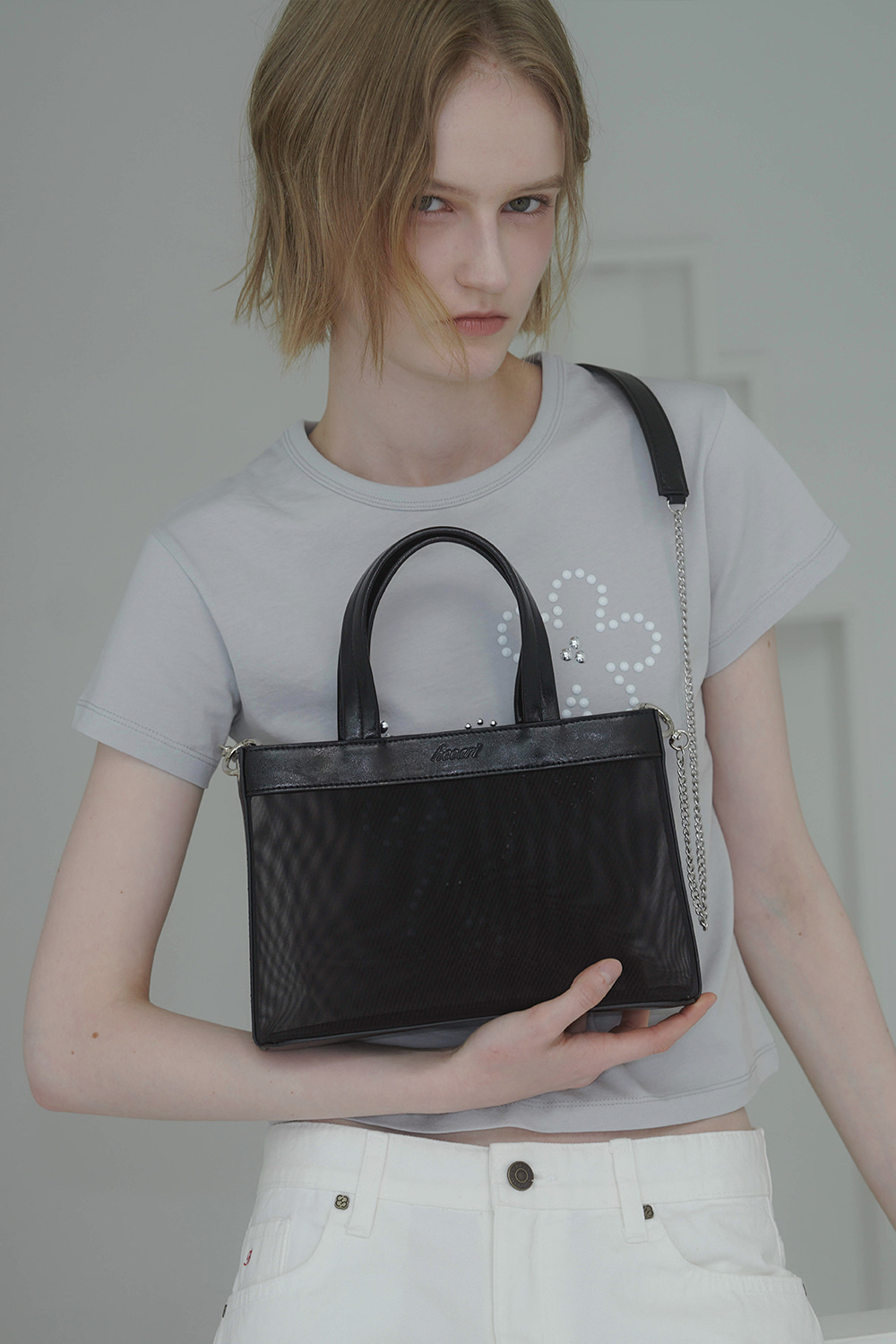 韓國🇰🇷設計品牌Heeari | MariMesh Cross Tote Bag
