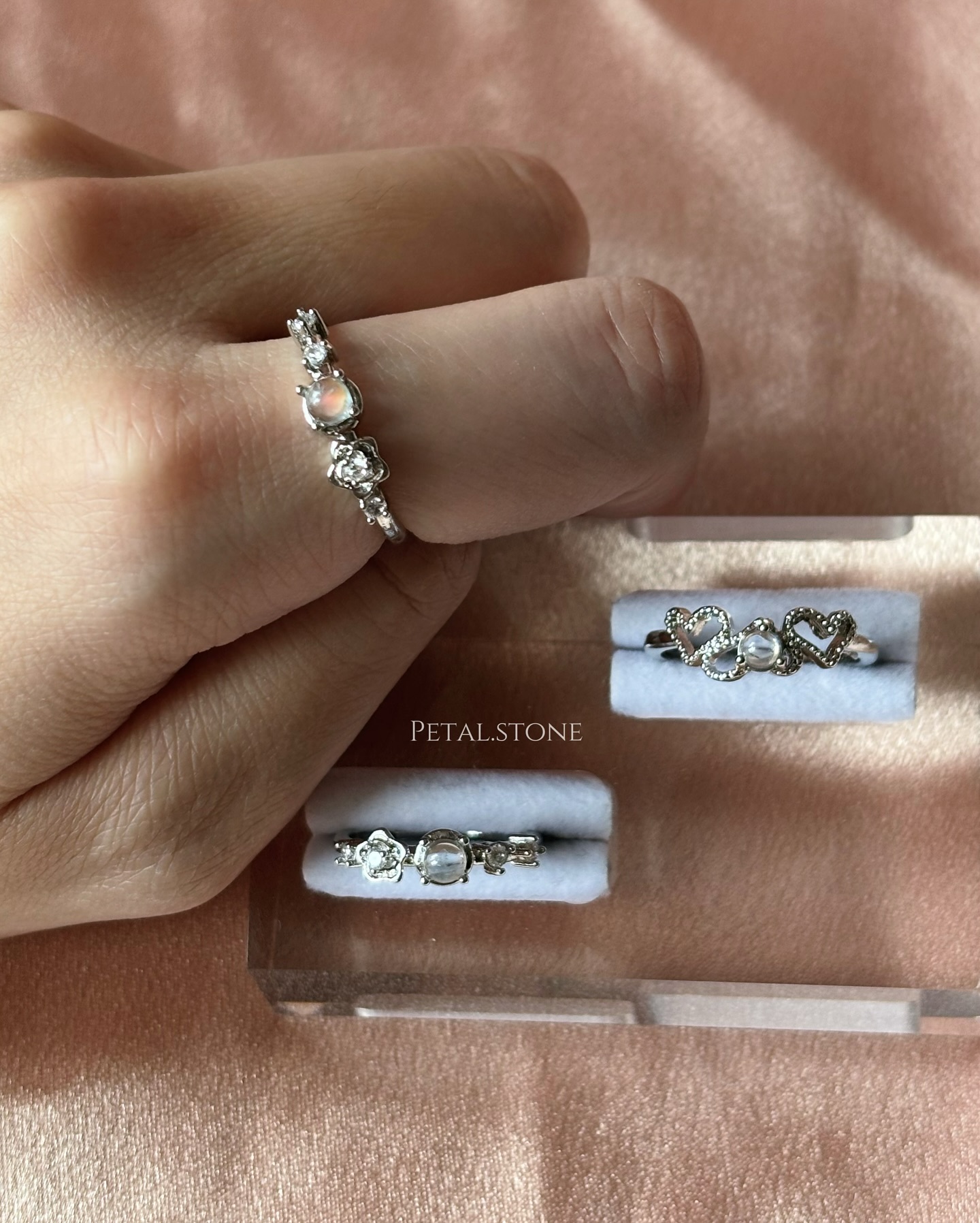 🌈馬島月亮石戒指💍