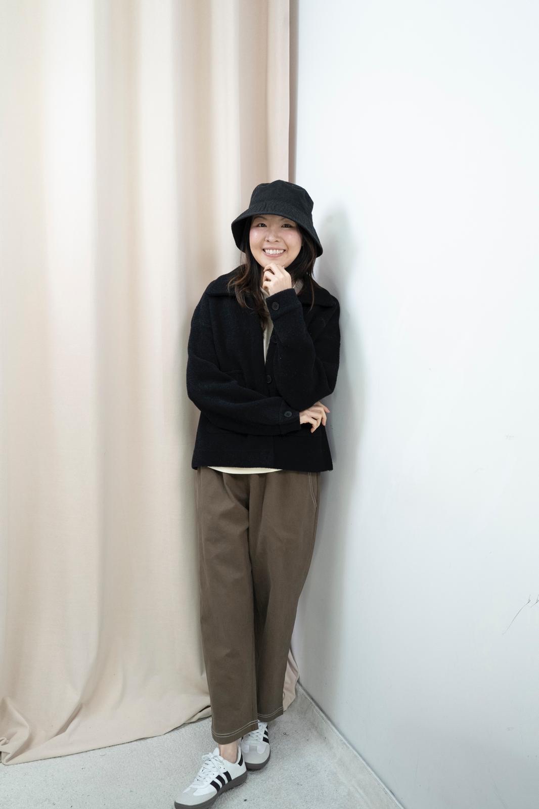 明線修腿休閒褲（2色）