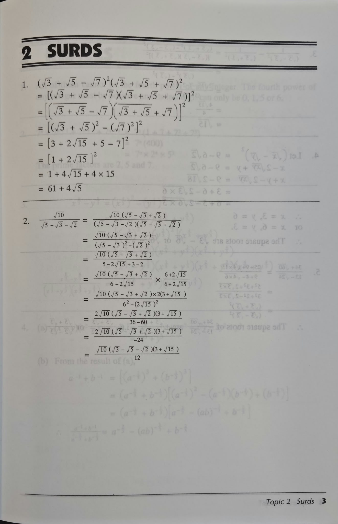 Challenging Exercises on Additional Mathematics for Upper Secondary + Solutions