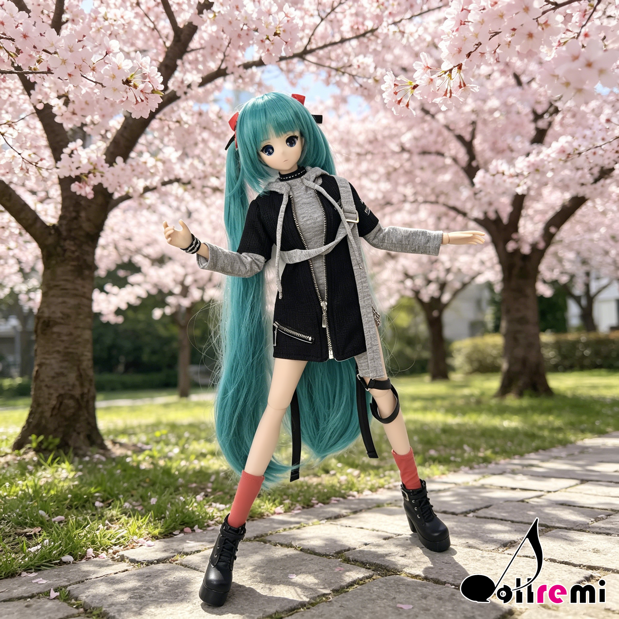 【dollremi】(DD0932) COS 初音未來 Hatsune Miku 朋克初音  Punk MIKU