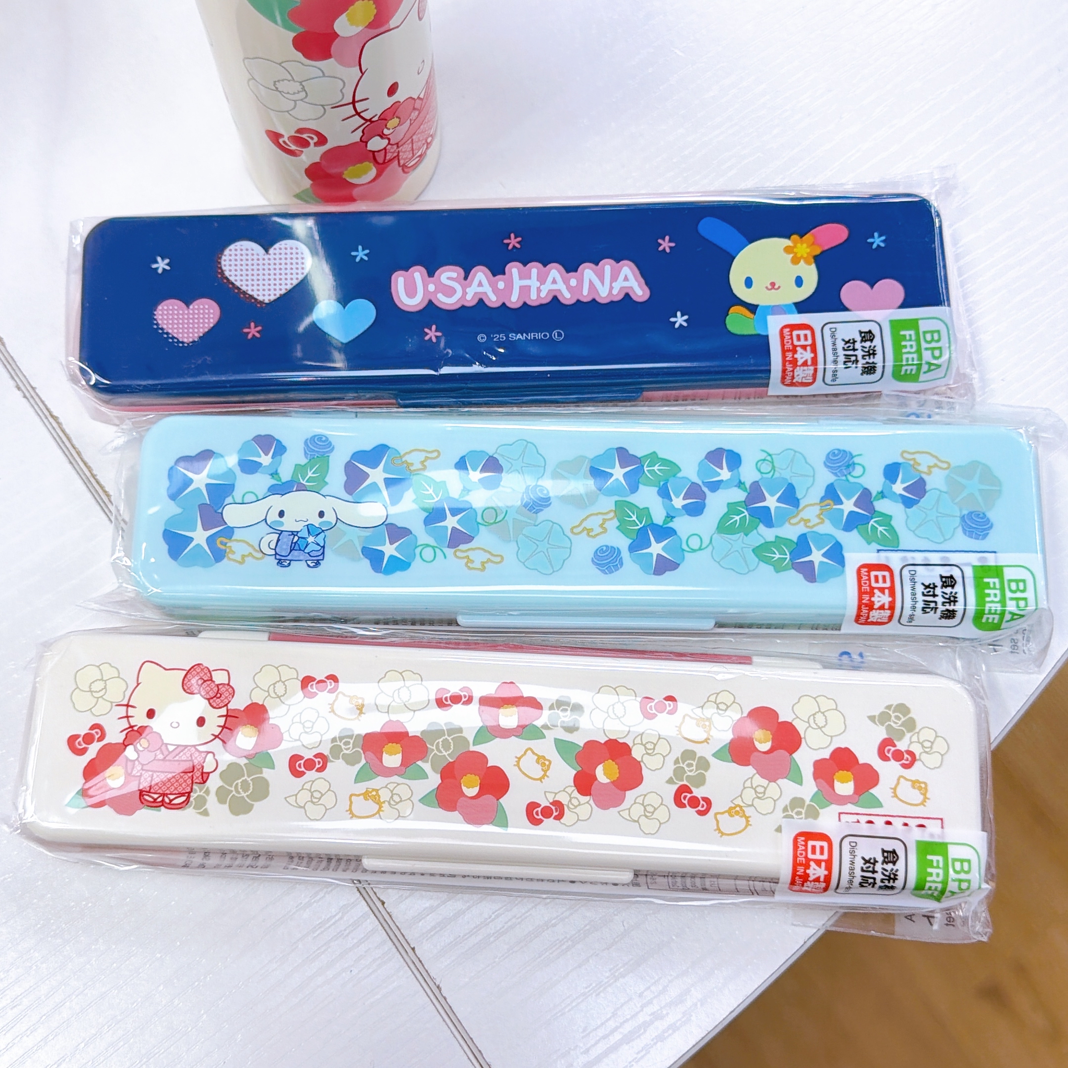 日本直送日本製造Sanrio skater 餐具套裝