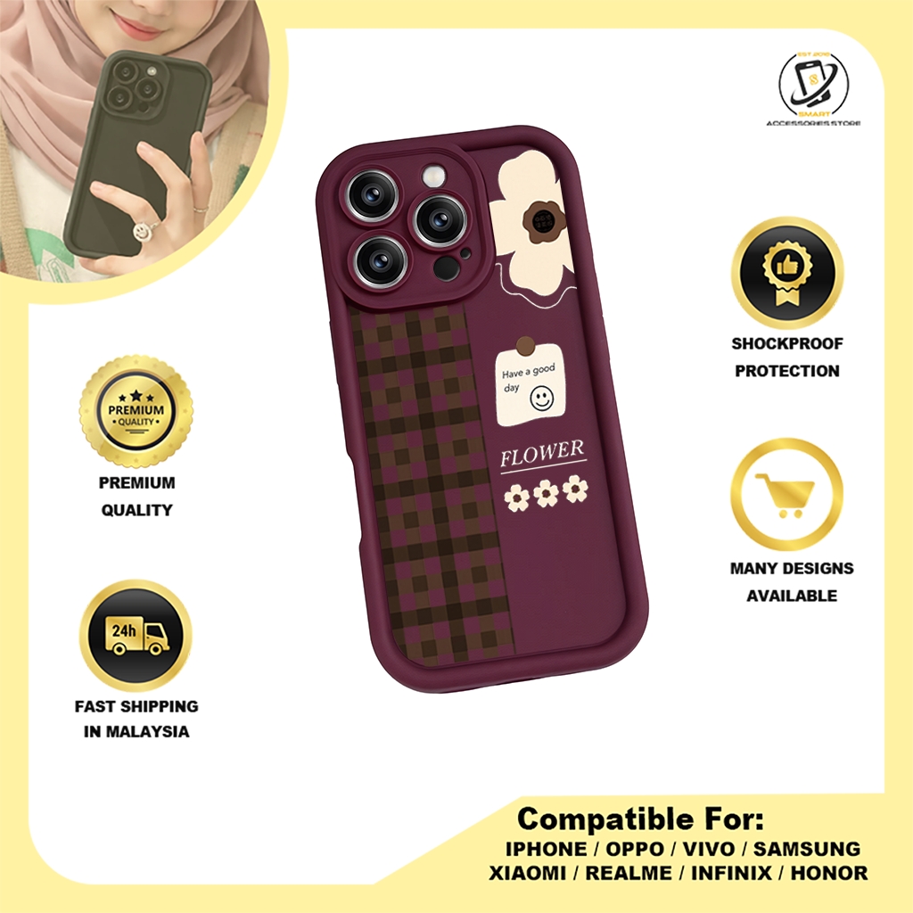 TPU DESIGN CASE PHONE FOR INFINIX - DESIGN FLOWER H