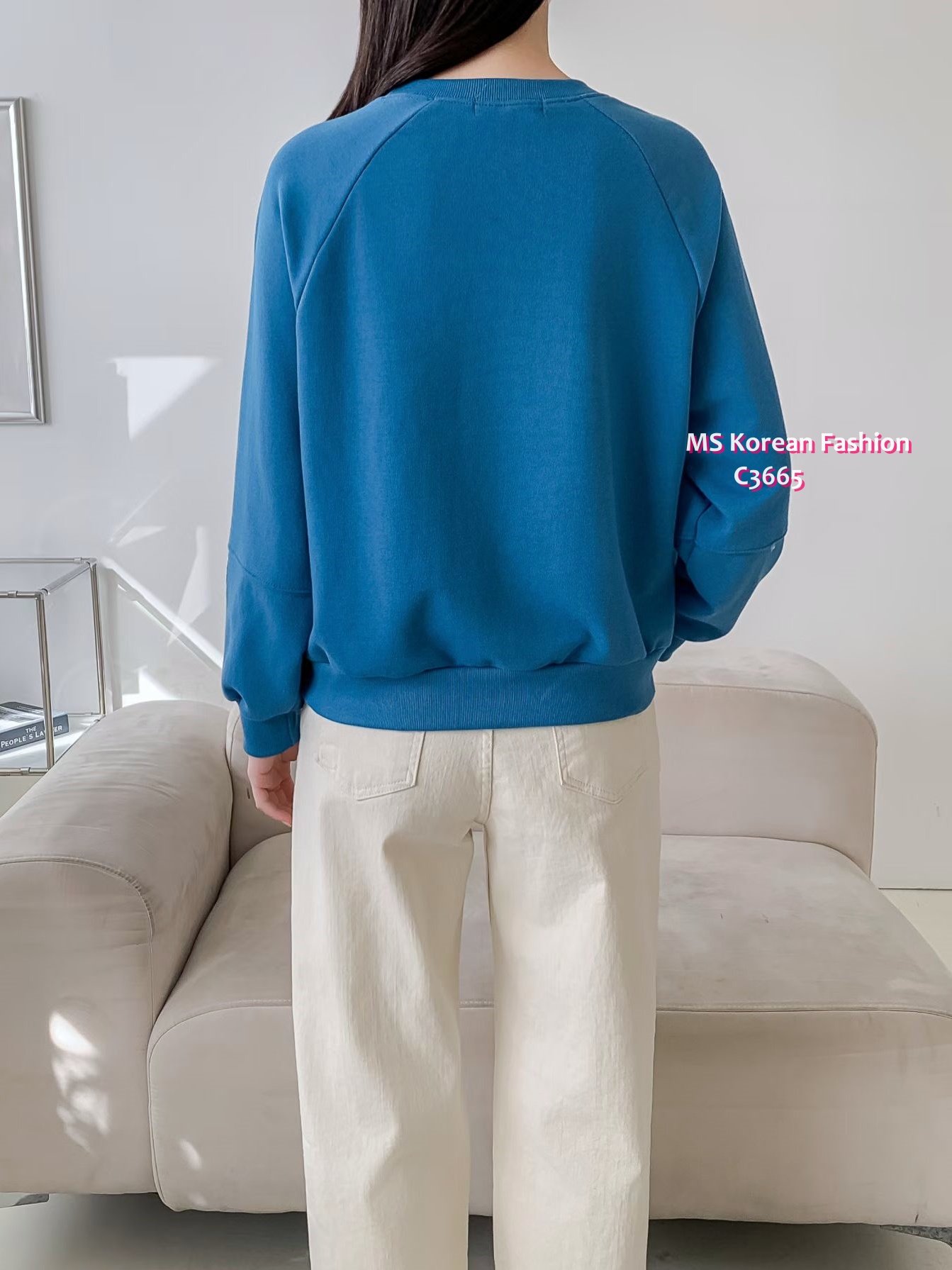 C3665 韓國🇰🇷小蝴蝶結圖案拼布top