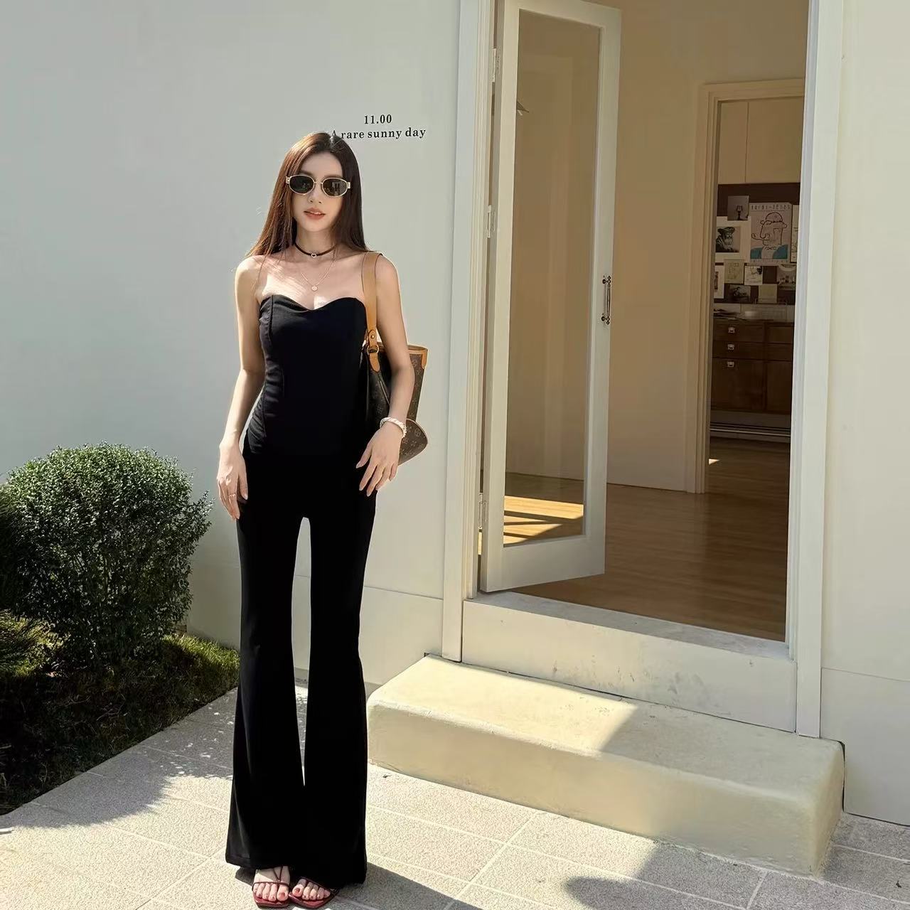 ST241鱼骨抹胸套装