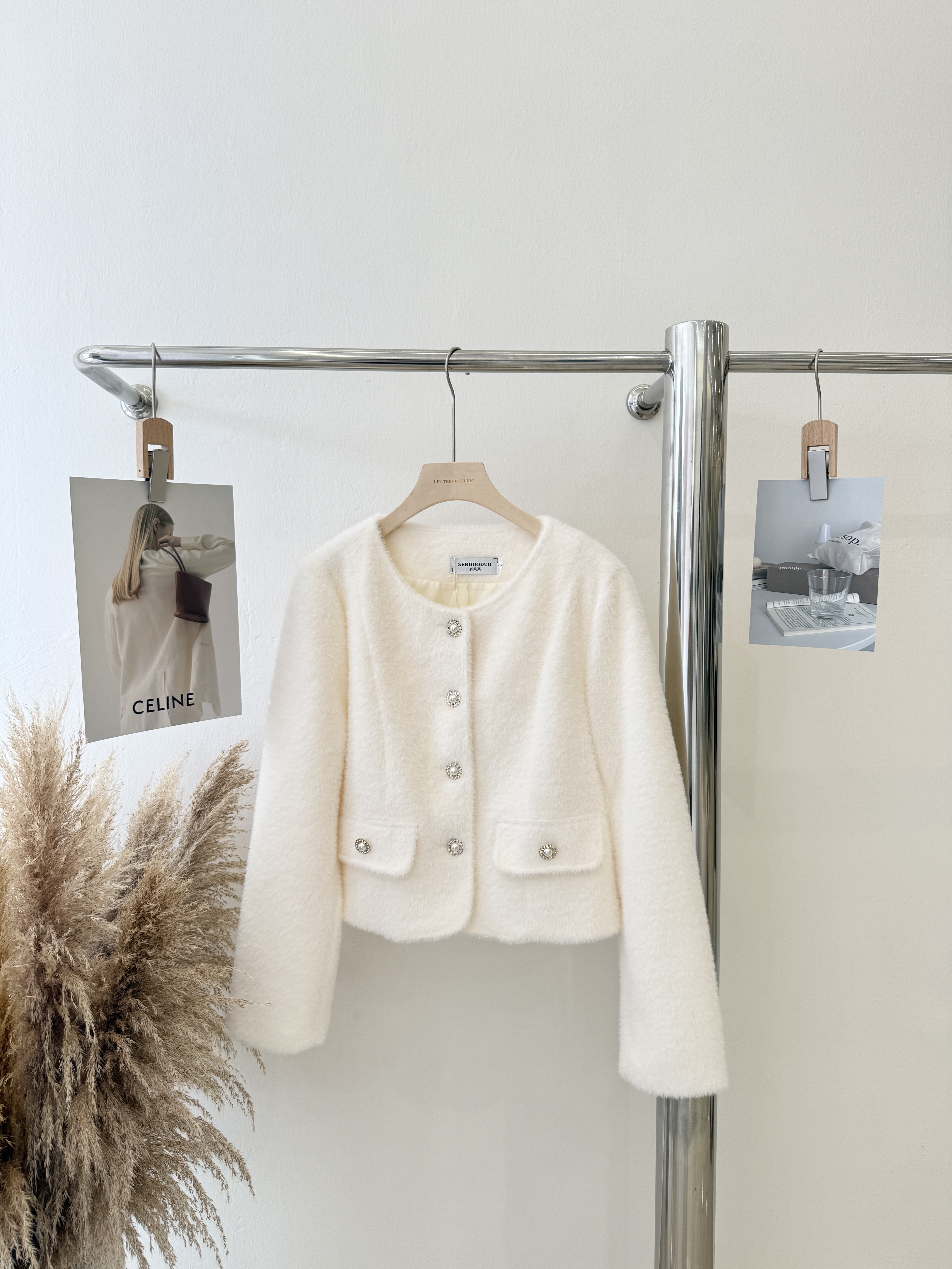 6843 小香风舒服毛外套