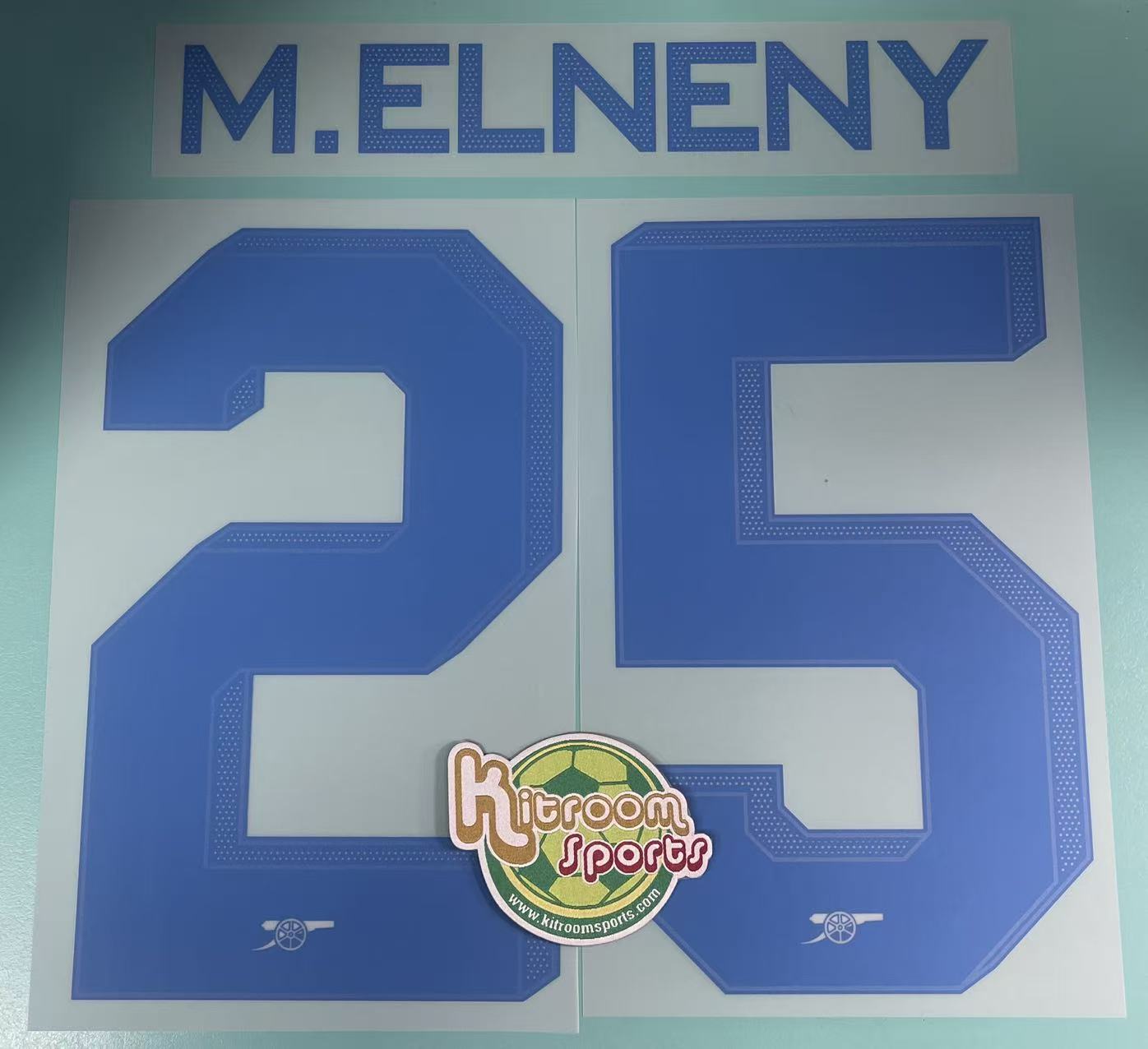 2023-24 Arsenal Away UCL Nameset #25 M.ELNENY
