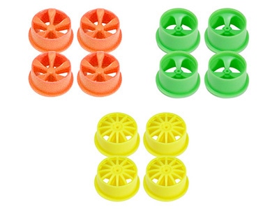 Mini4 Fluor. Wheels S Dia. LP (6pcs/pack)
