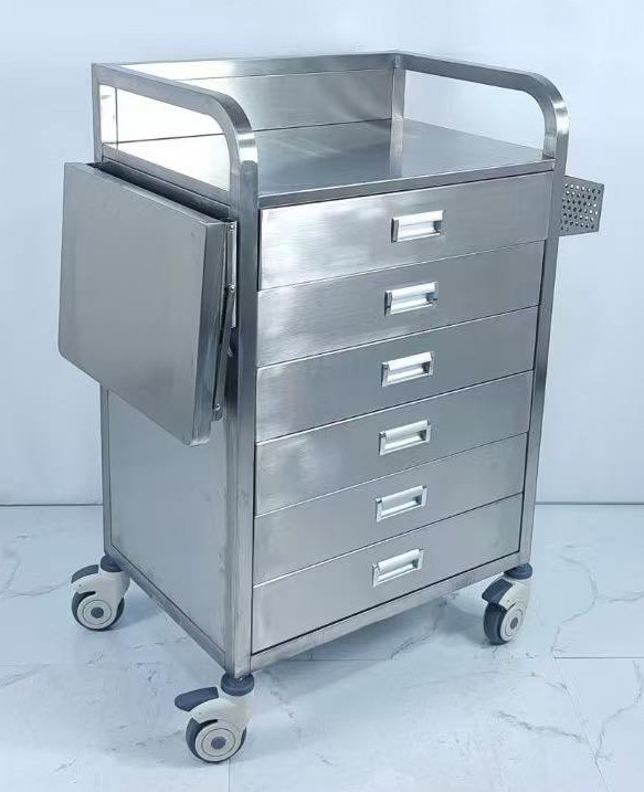 AD-ET01 Stainless Steel Medicine Trolley 不銹鋼藥車 (For inquiry only 此產品需報價)