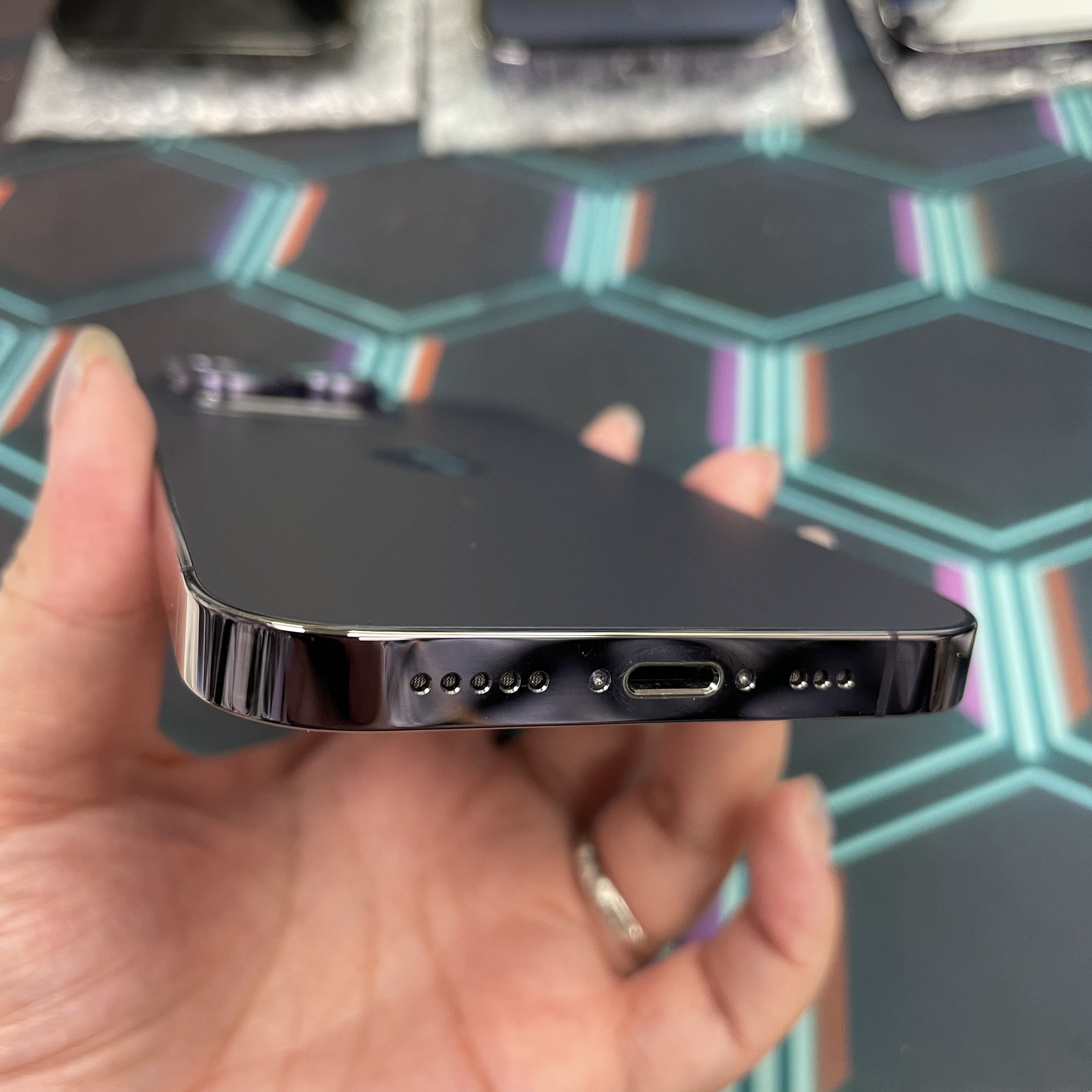 *7512 14 Pro 完美機 1TB 電100 紫色 purple