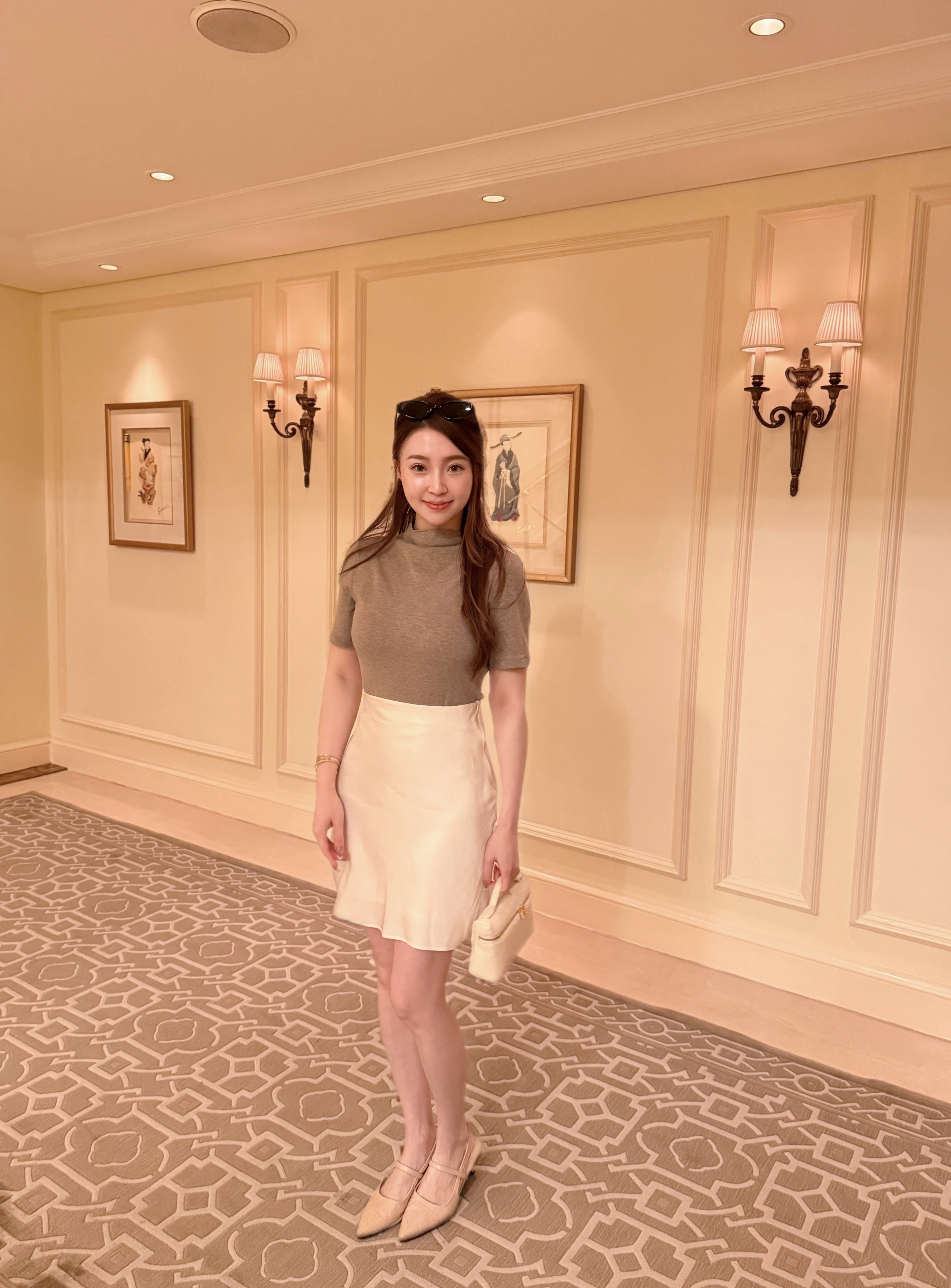 ♥︎老錢風-Scallop-Trim Tee