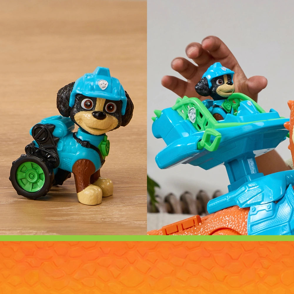 PAW Patrol 汪汪隊立大功 The Mighty Movie 巨型恐龍互動聲光玩具 Rubble Figure 套裝