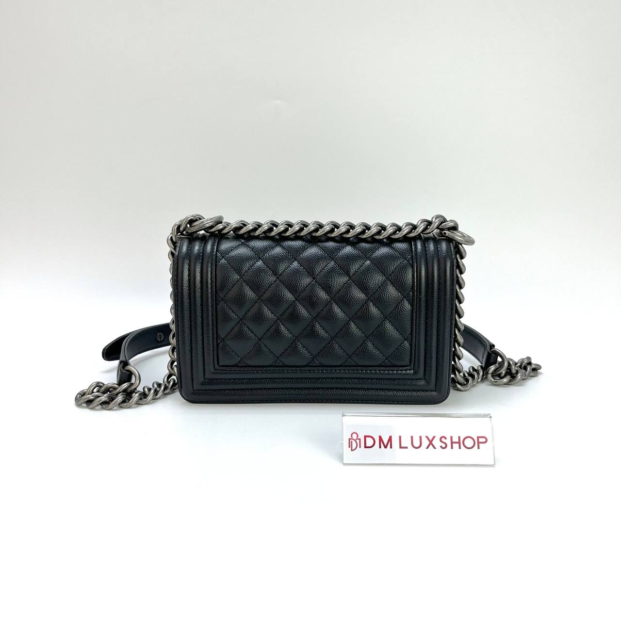 Chanel Black Caviar Boy Small SHW (Serial 26, Y: 2019)