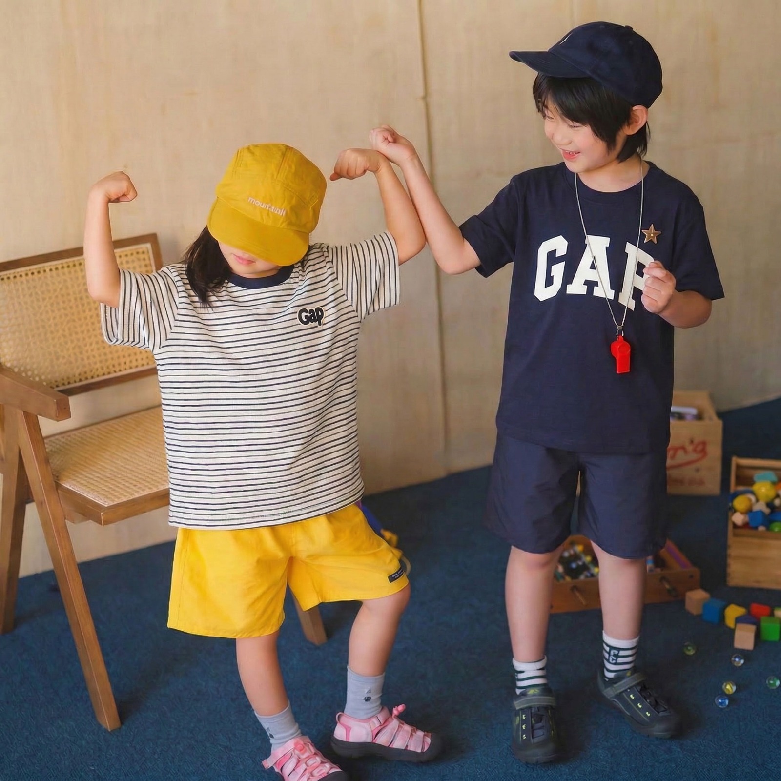 120-170 碼/$128套2件。GAP T恤2件組  #EASTHER 優惠 