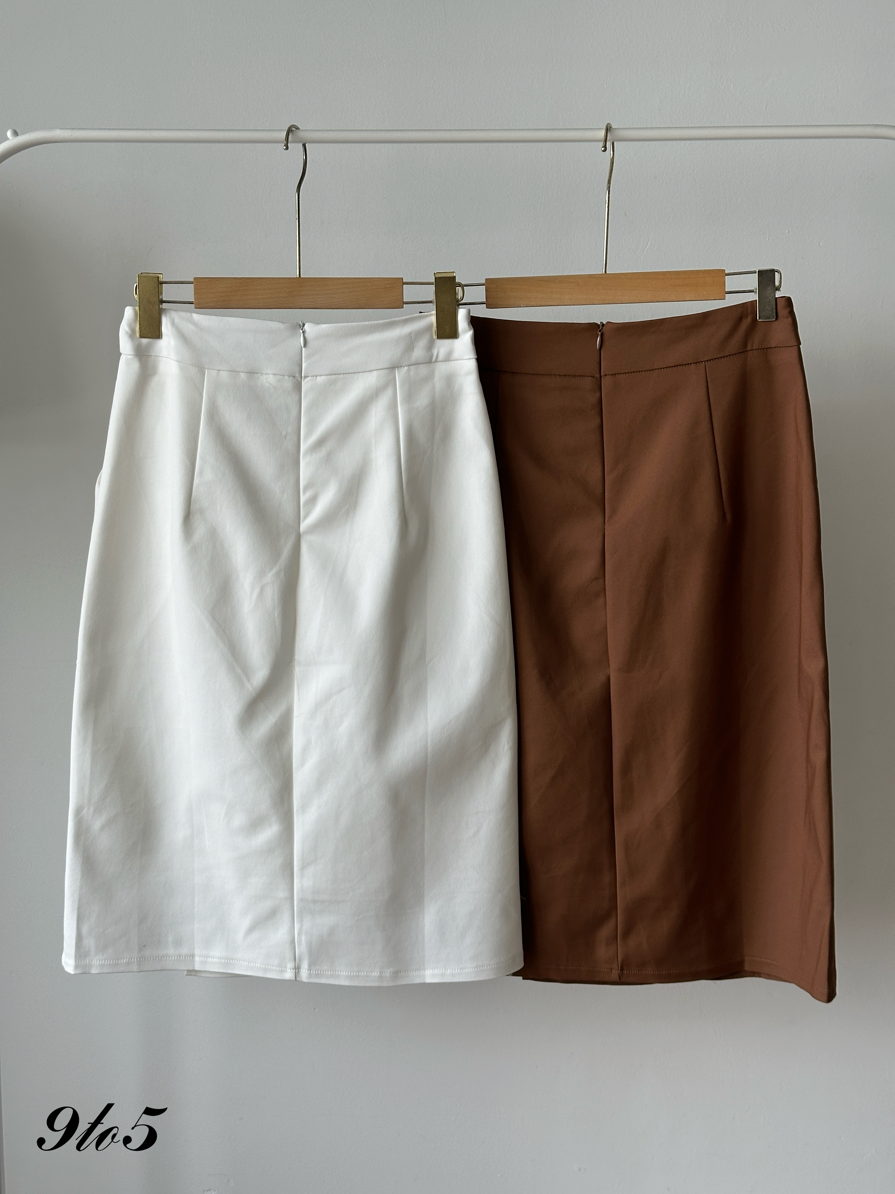 S1992 Front Slit Midi Skirt - 3 Colors 