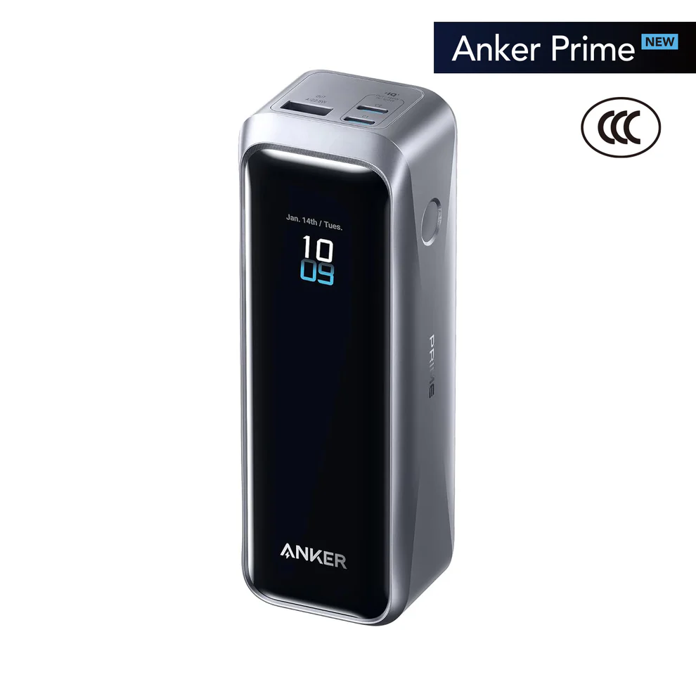 香港行貨 2年保養 Anker Prime Power Bank A110B 20K 220W 單出 140W USB-C PD 20,100mAh 行動電源 PowerIQ 4.0 尿袋 行動電源 充電寶 流動充電池