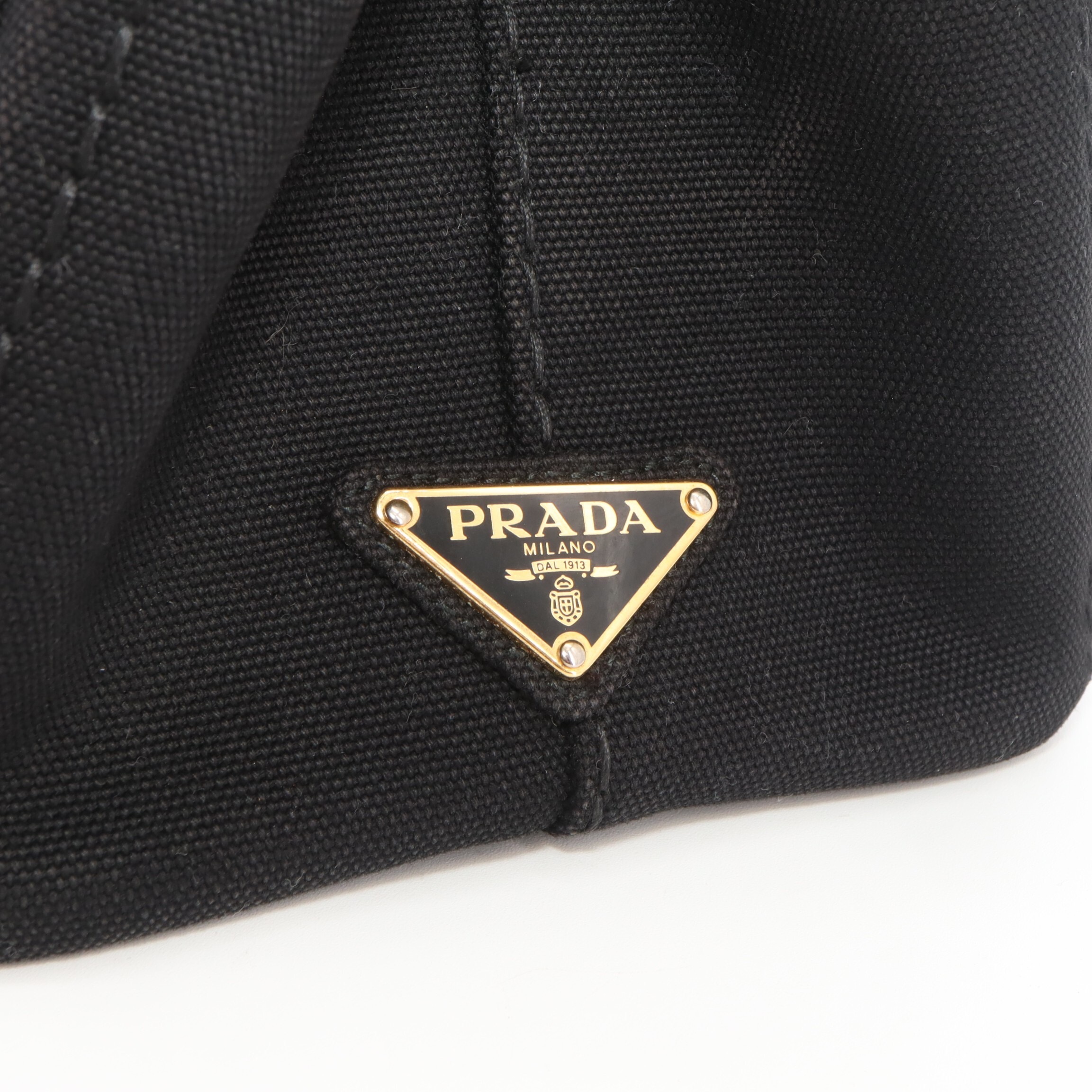 Prada Canapa Canvas Tote Bag