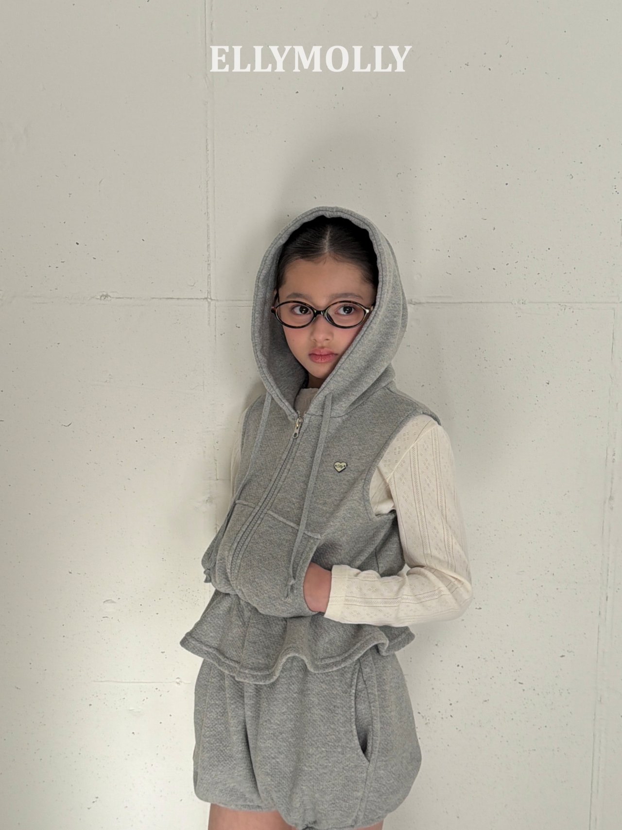 Elymolly | hoodie (Grey Size 9(100-110)