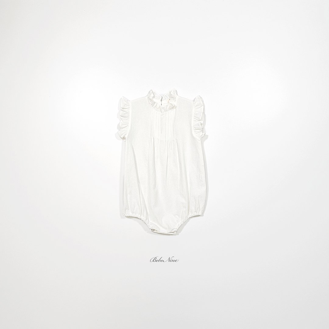 ☀️預訂 韓國直送☀️🇰🇷Bebenine三色摺皺荷葉邊背心包屁衣