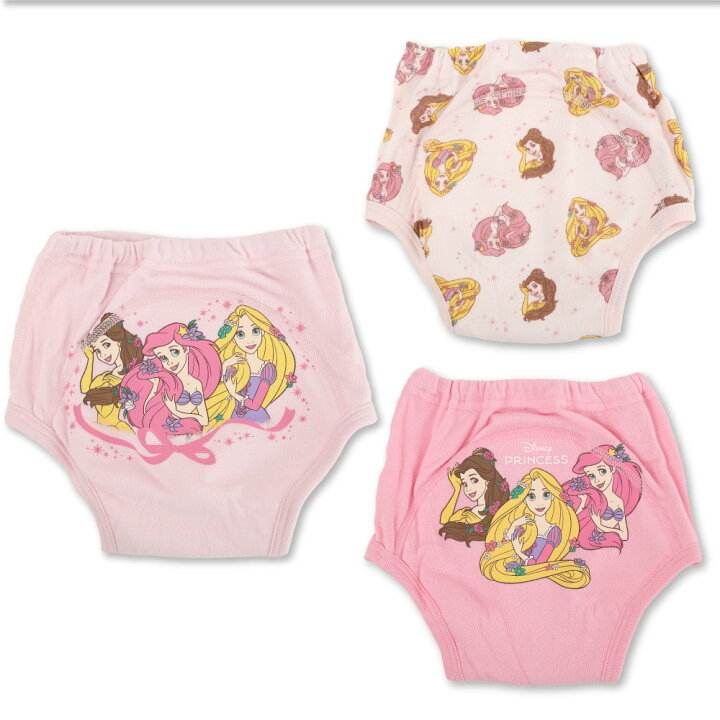 🇯🇵預訂 日本直送🇯🇵Disney公主人物印花三層學習褲三件套裝