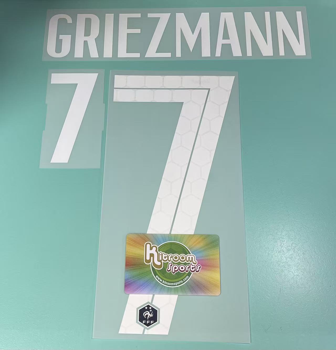 2020 France Home Nameset #7 Griezmann