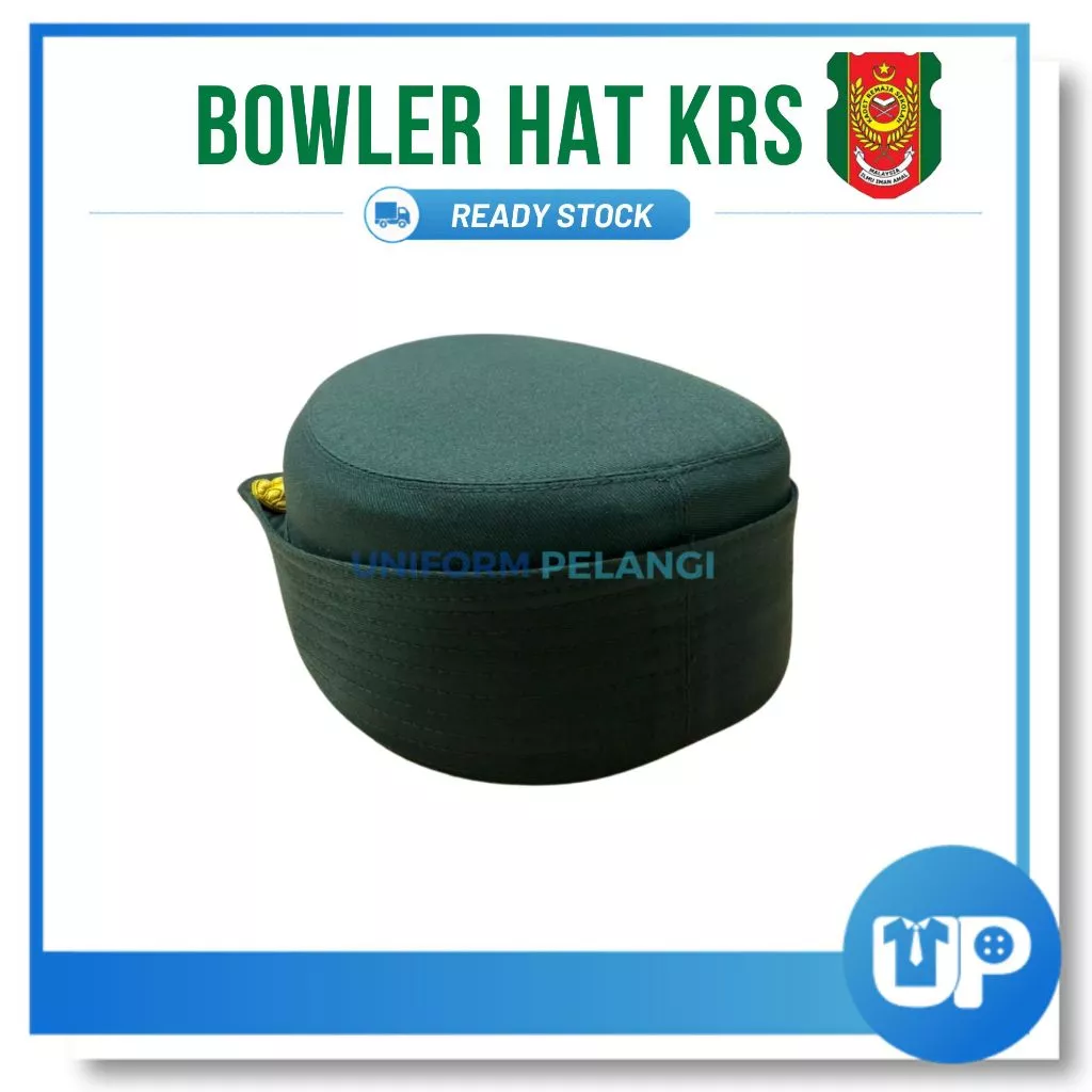 Bowler Hat KRS Pegawai / Topi Guru KRS Wanita KRS Original Kadet Remaja Sekolah Cikgu Officer Female