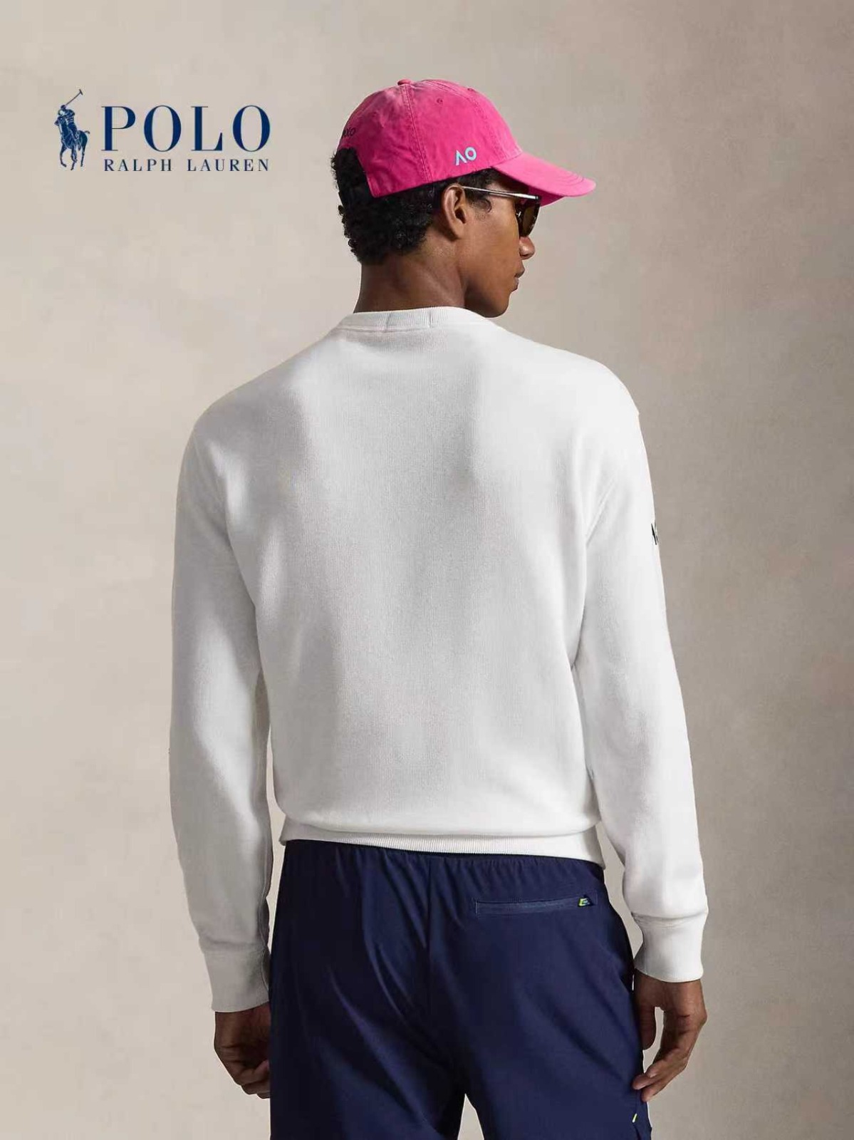 Polo Ralph Lauren 網球熊印花圓領衛衣