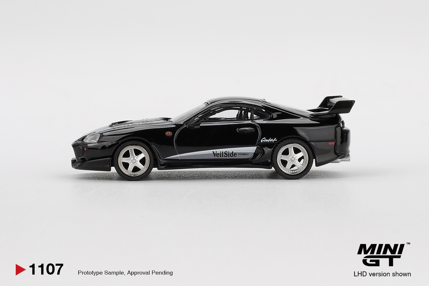 Mini GT 1/64 Toyota Supra VeilSide Combat V-II Black - MGT01107-BL