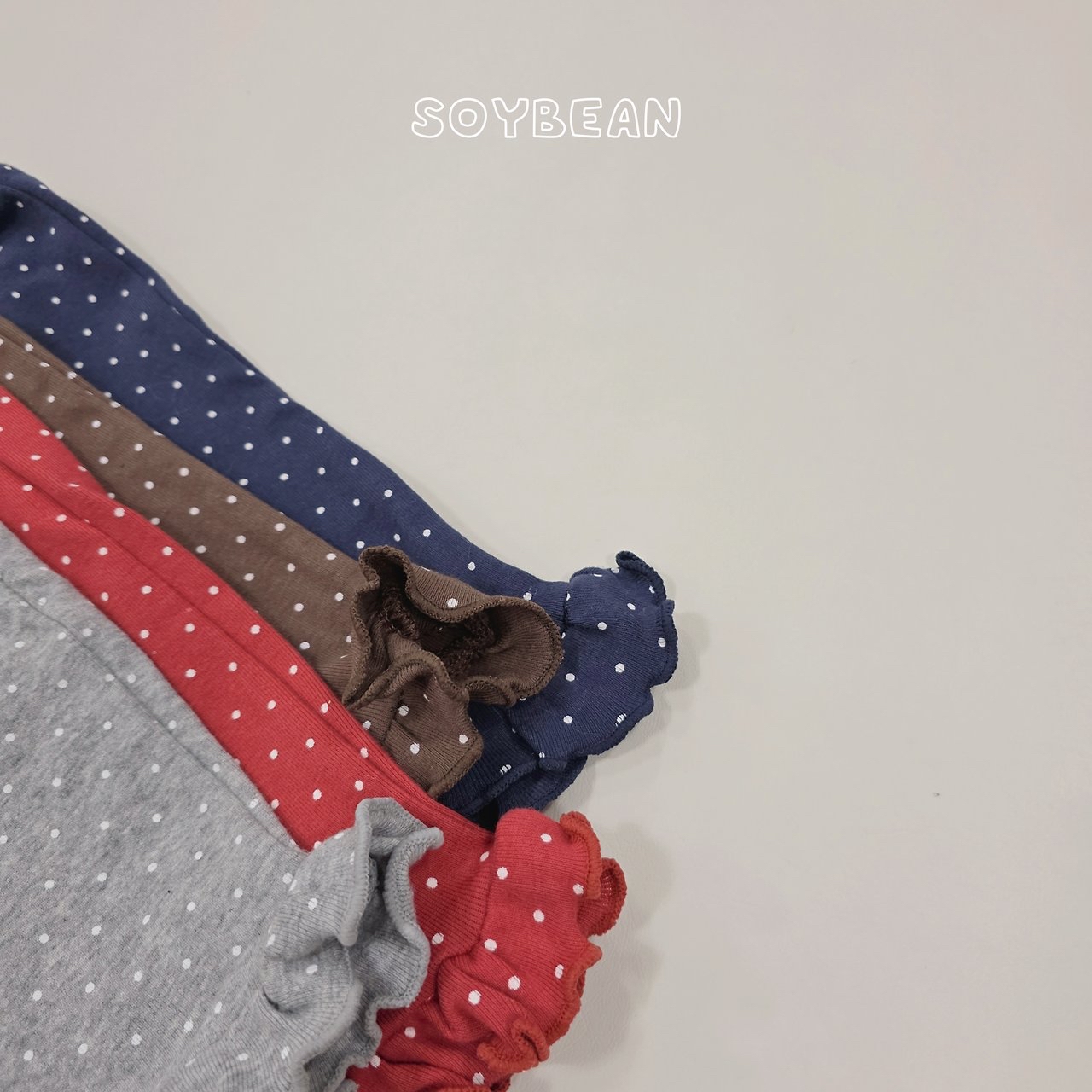 Soybean | dot pants set(Red L(100-110)