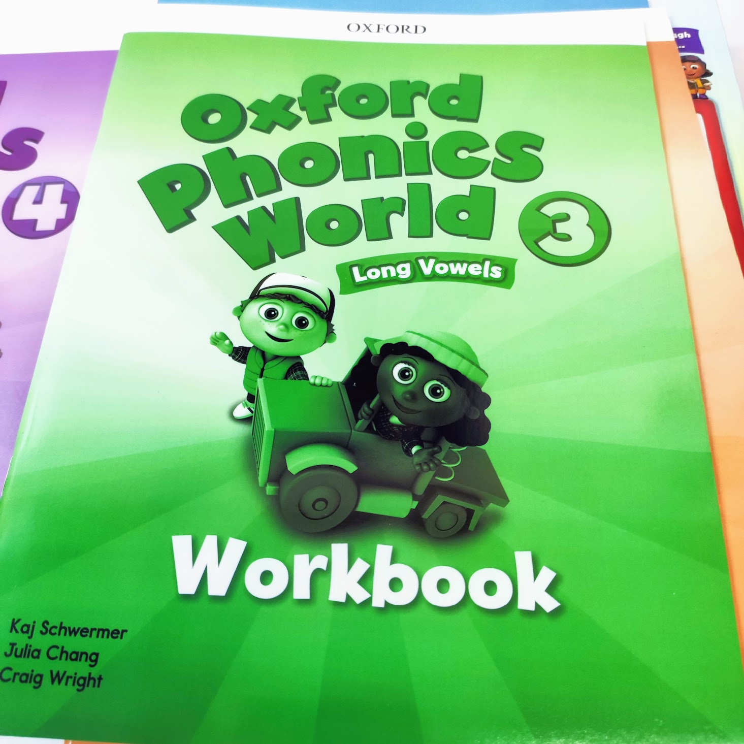 點讀Oxford Phonics World (Level 1-5) 牛津練習本一套10本 自然拼讀phonics字母發音教材  C26