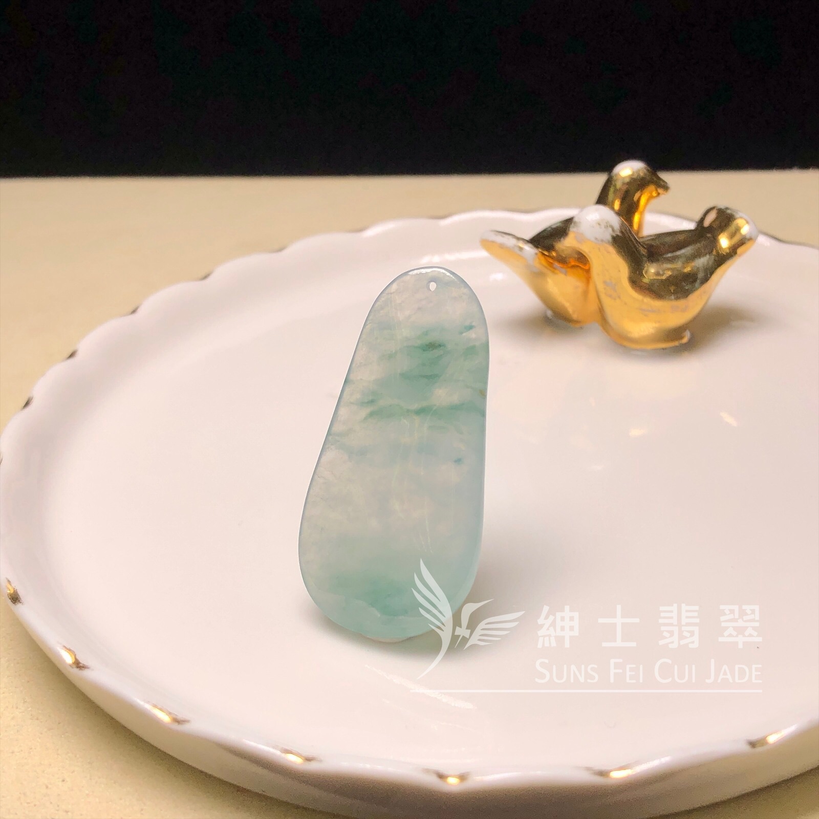 YK00461 冰飄花蓮花吊墜