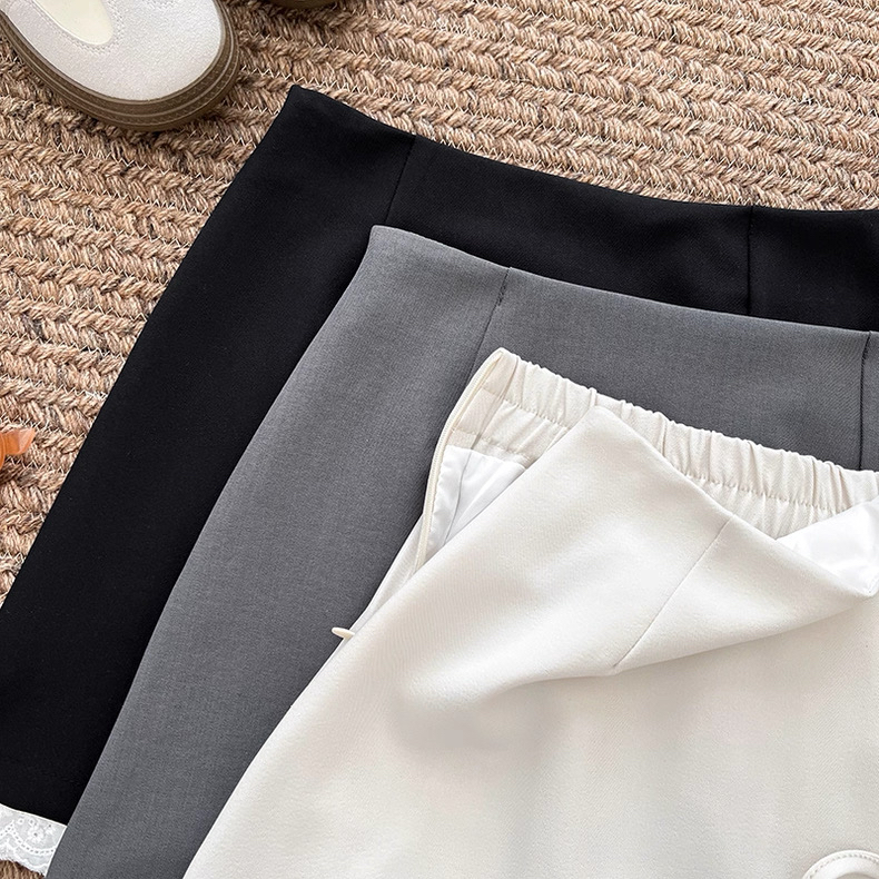 韩系甜美风蝴蝶结系带半身裙｜CN03336603