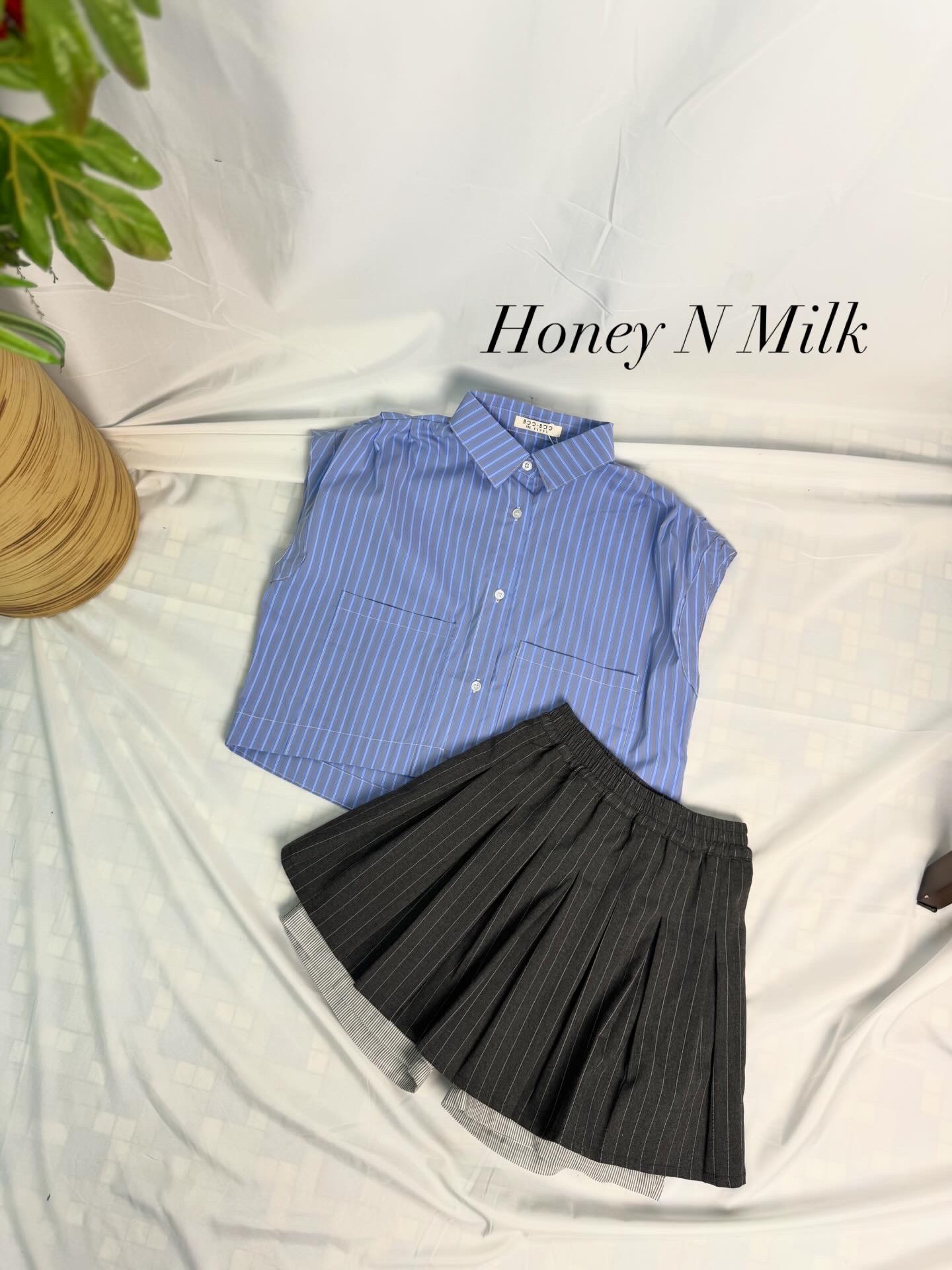 COS Stripe Blue Blouse