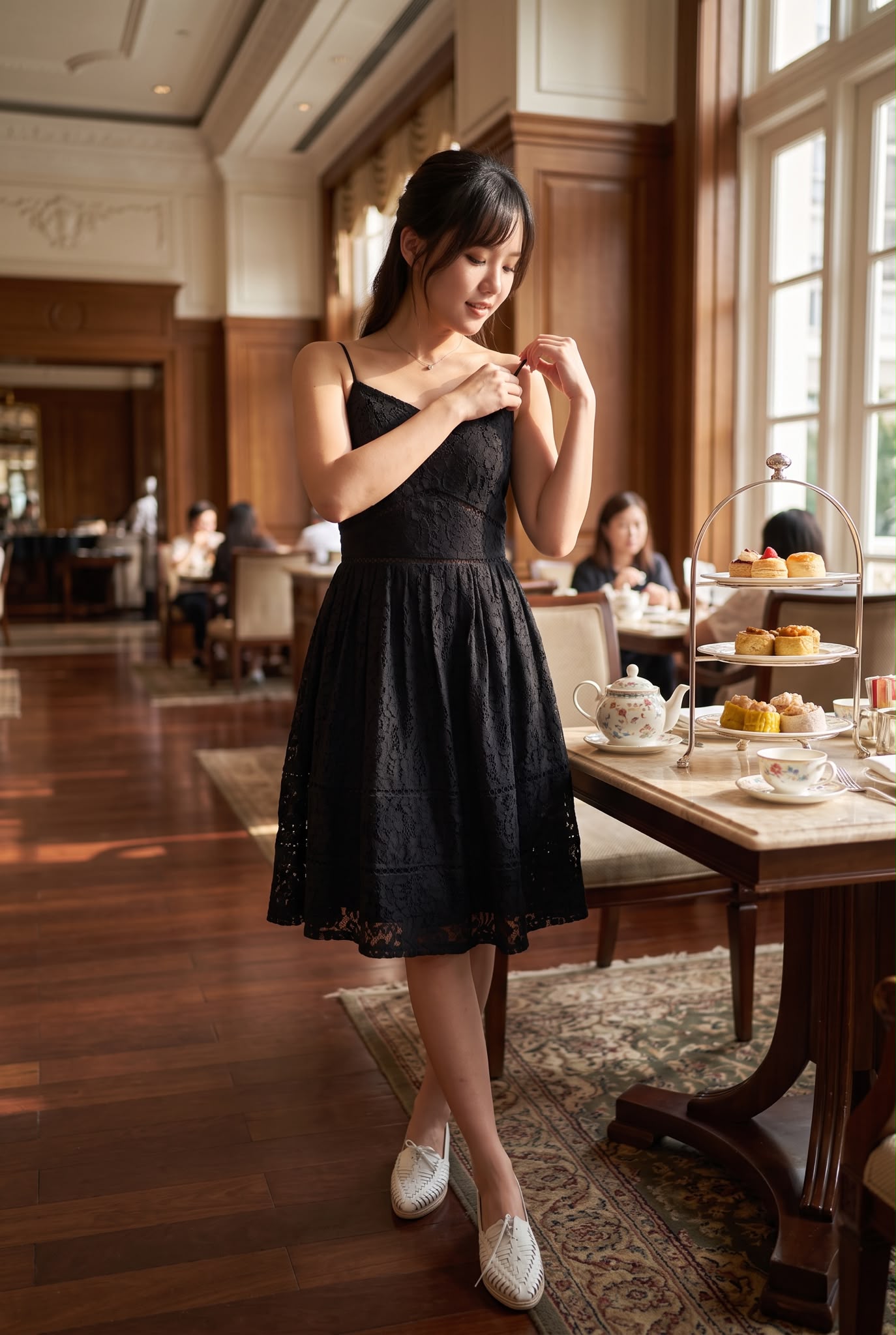 3171 Black Lace Slip OP 39"