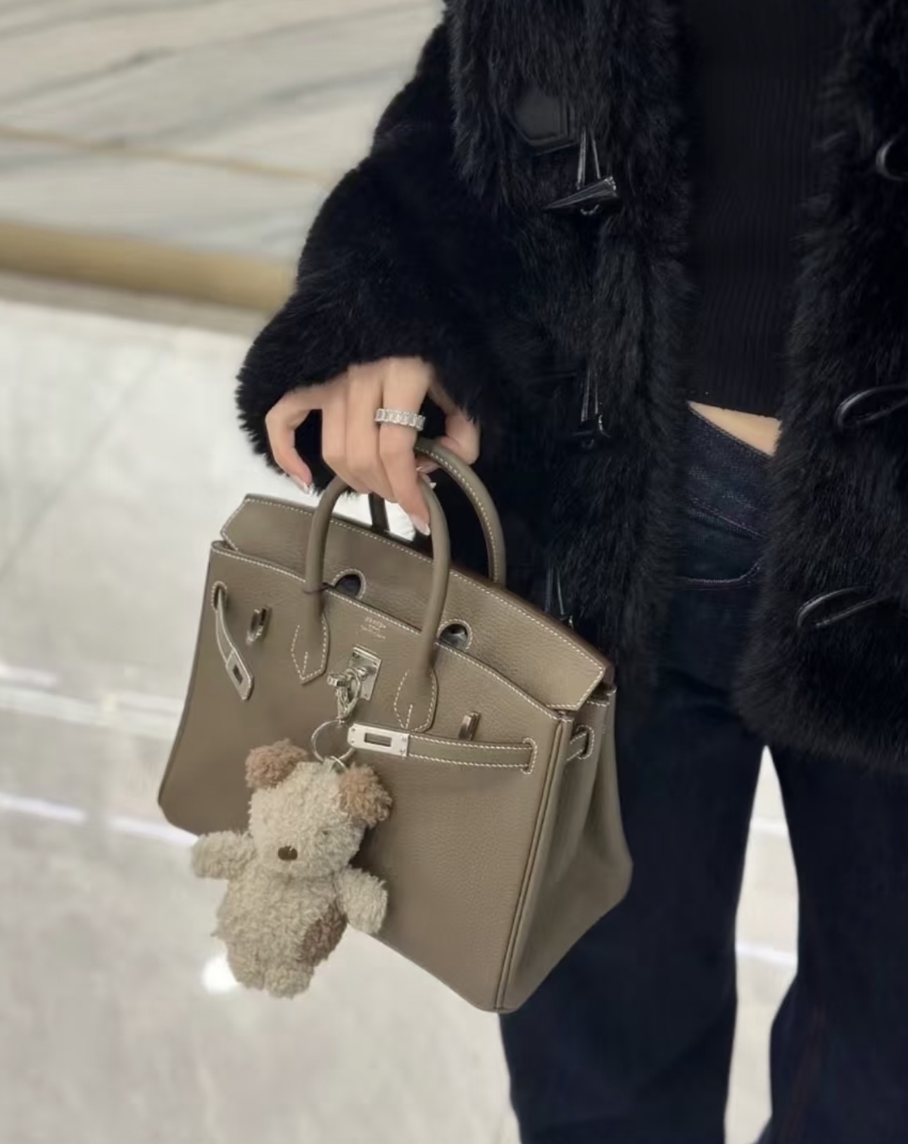 WhatsApp 查價📲 Birkin 25 大象灰銀扣 TOGO G STAMP