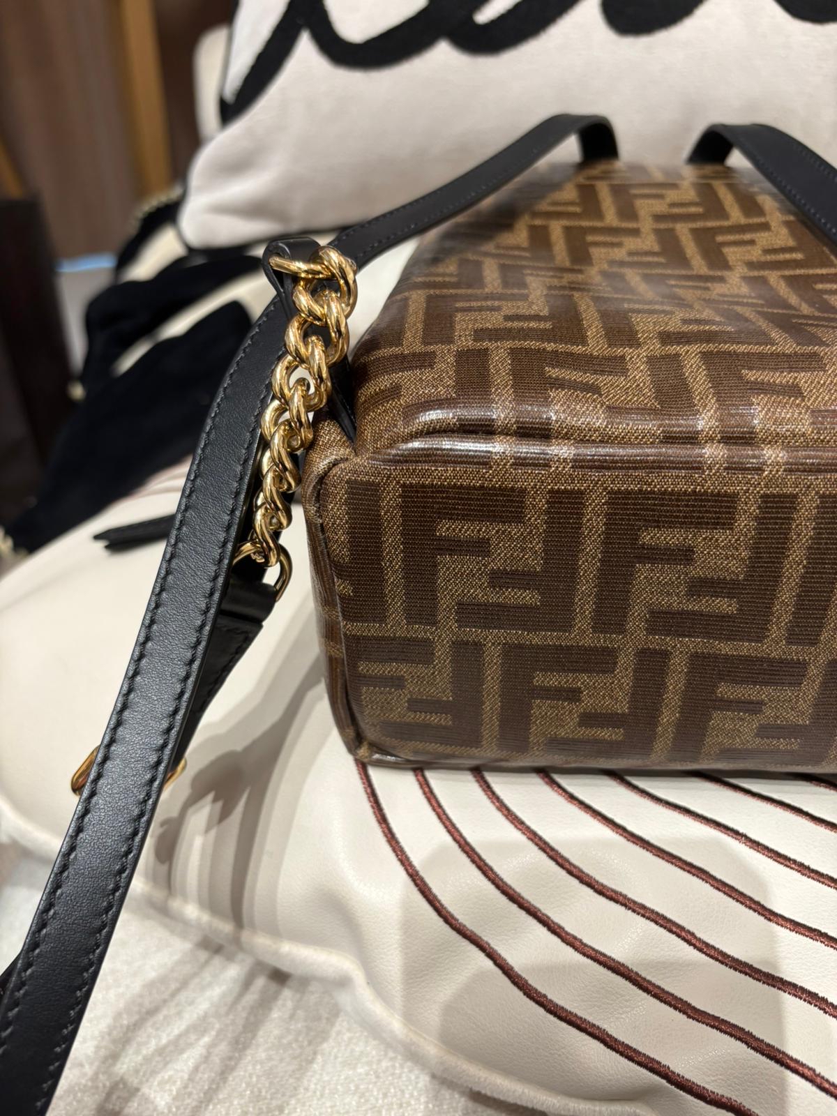 Fendi zucca mini ff backpack 防水背囊,100%Authentic, 98%new✅dust bag 