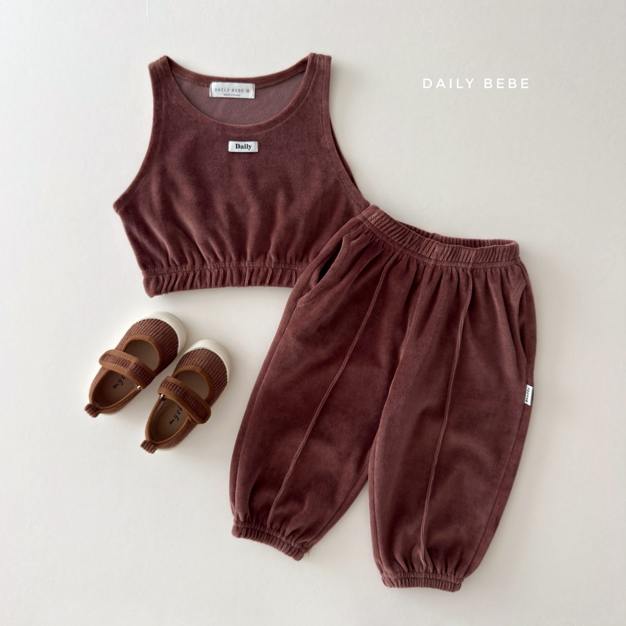 Dailybebe | Velour Matching Set