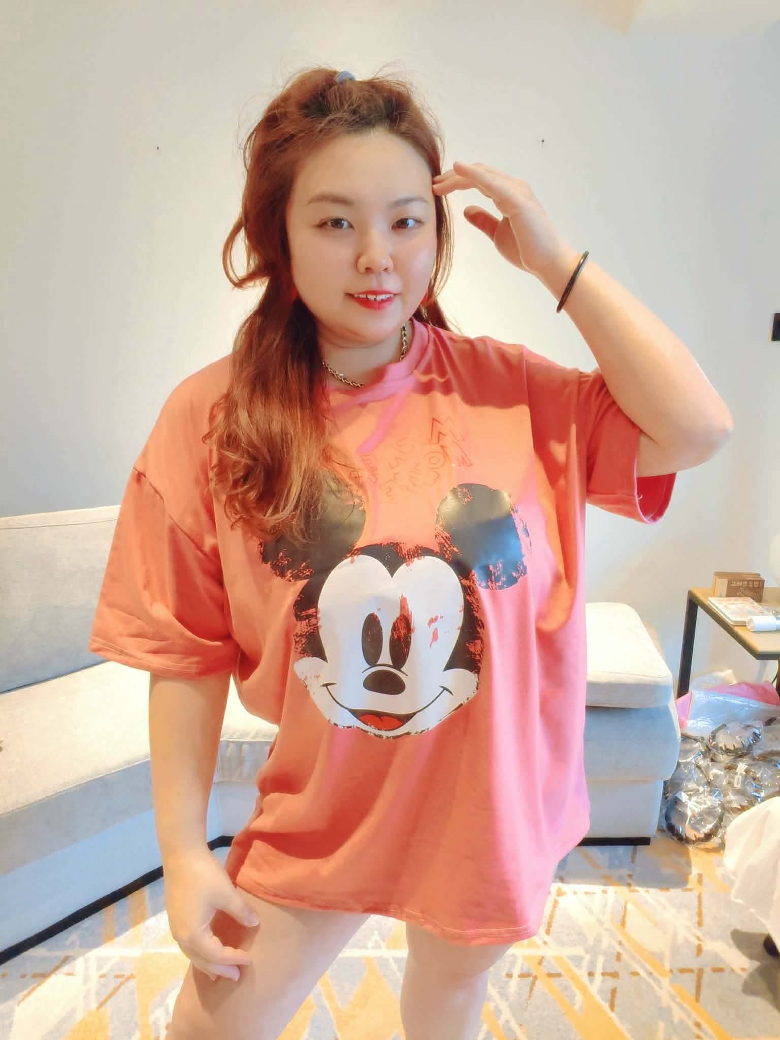 YPD07 E28 大头米奇个性图腾上衣