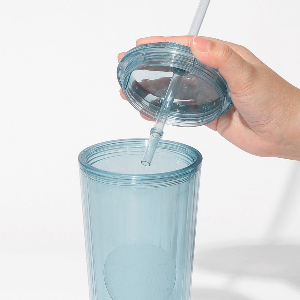 《日本🇯🇵 STARBUCKS 2026 Feel the Breeze 限定系列》閃粉粉藍冷飲杯 710ml