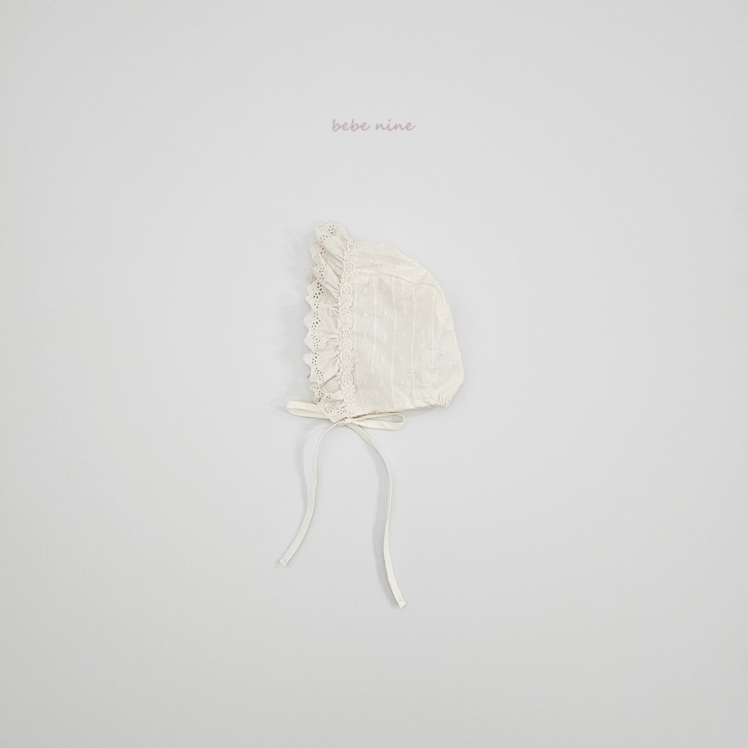 🌸預訂 韓國直送🌸🇰🇷Bebenine蕾絲荷葉花邊包耳帽