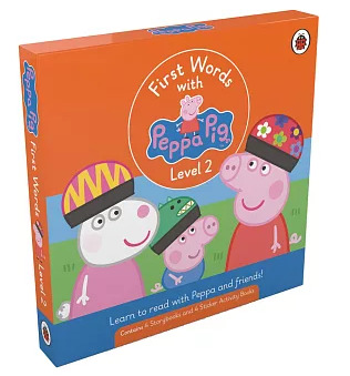 First Words with Peppa Level 2 Pack (4 storybooks + 4 sticker activity books)