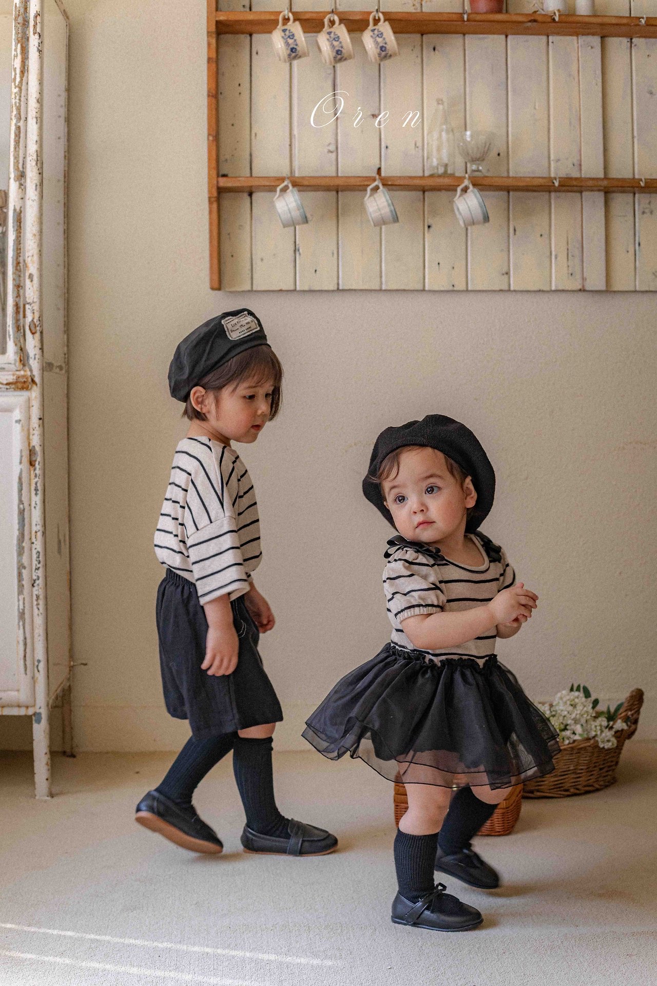 🇰🇷oren包屁裙/set black