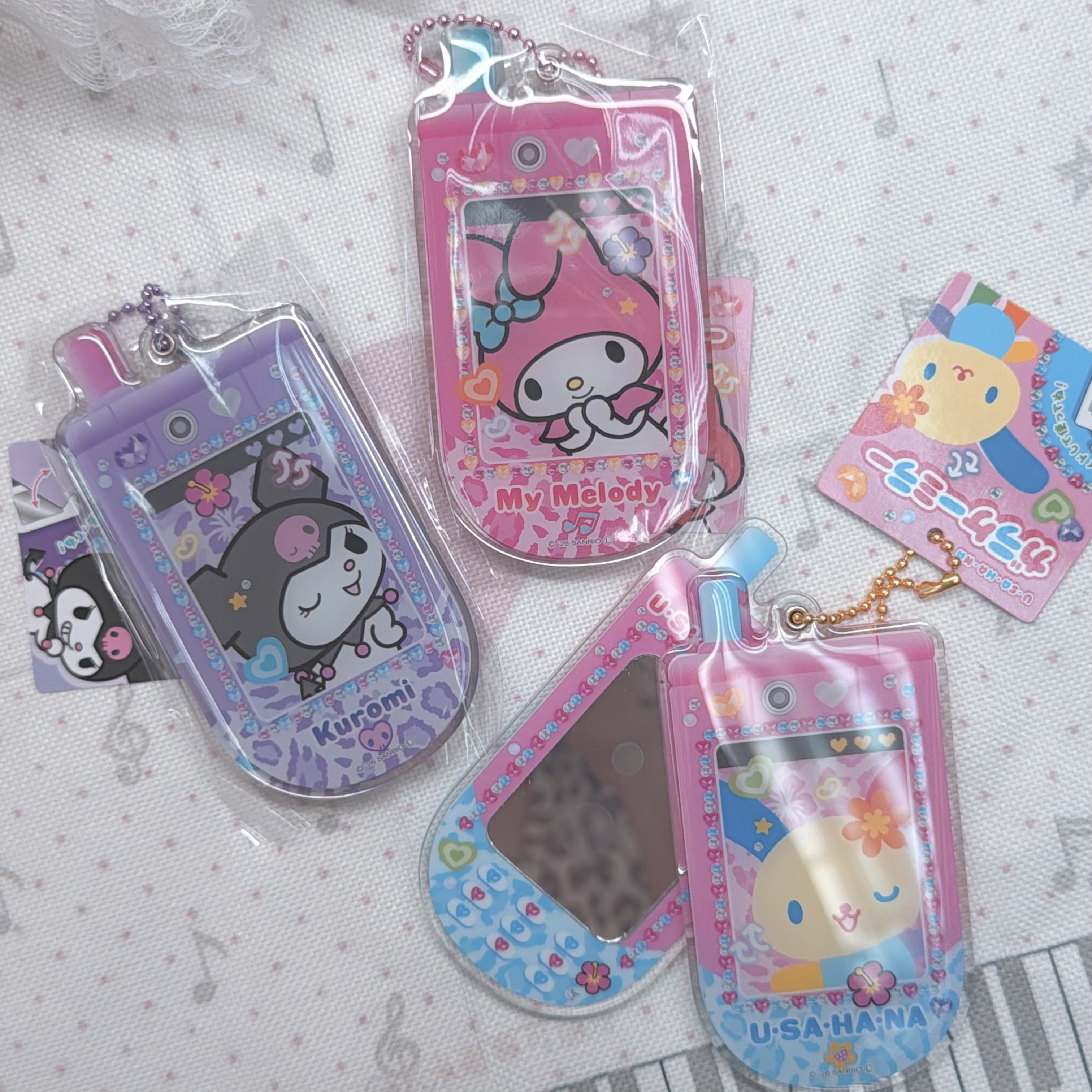 Sanrio y2k 手機推鏡吊飾