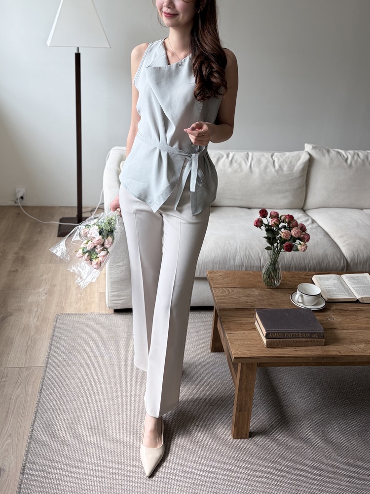 Classique Tailored Pants (Light Beige)