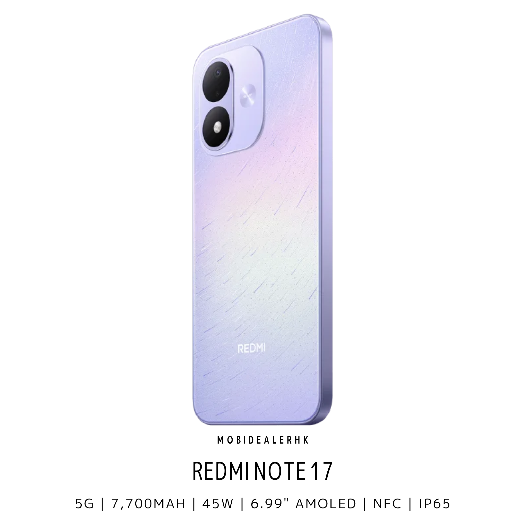 Redmi Note 17 | 紅米 Note 17 | 5G | 智能手機 | 7700mAh大電量 | 45W快充 | 6.99"FHD+ AMOLED | IP65防水