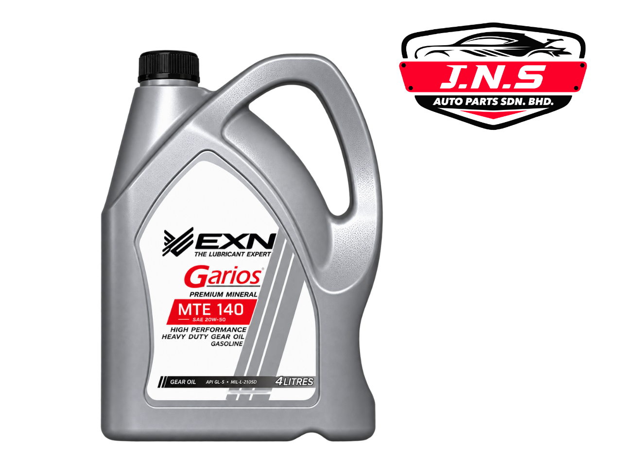 EXN Garios Premium Mineral MTE 140 SAE 20W-50 API GL-5 MIL-L-2105D Heavy Duty Gear Oil 4L