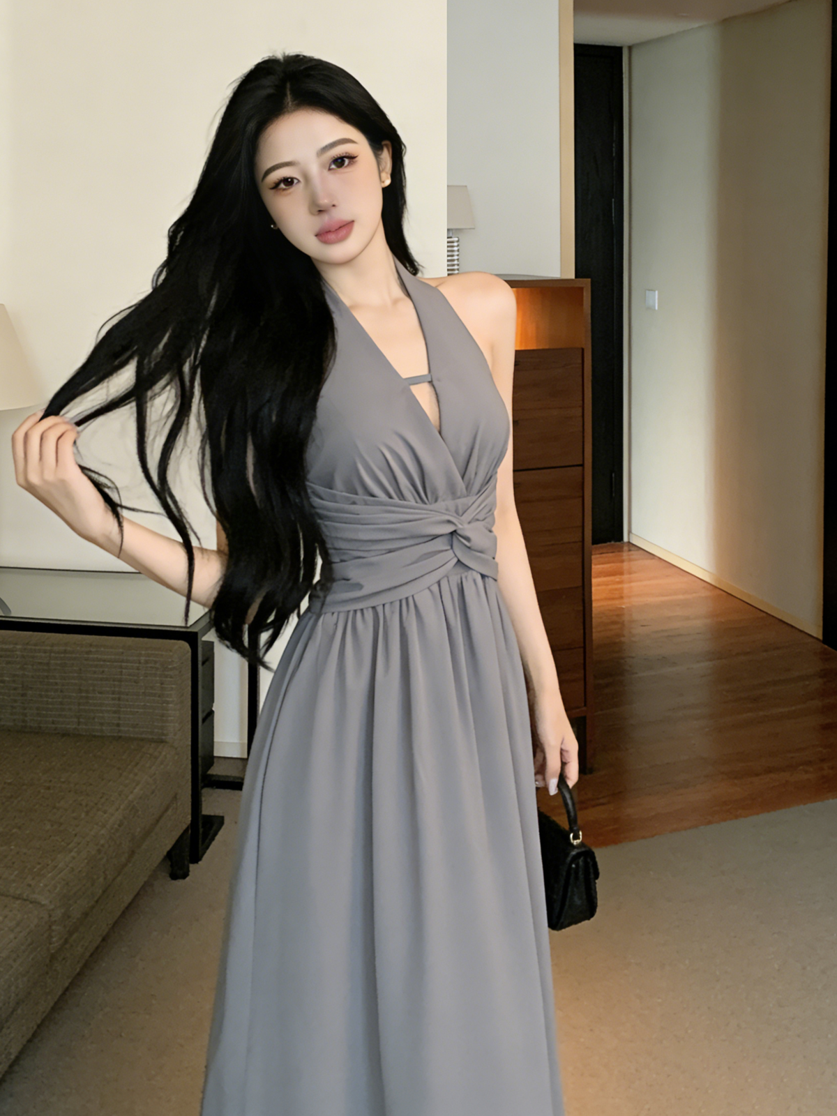 Ethereal Flow Midi Dress M152