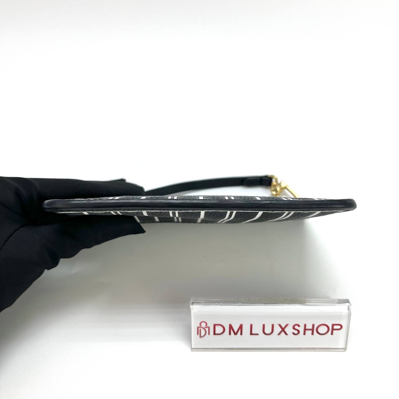 LV Neverfull BB Inside Out Black Pouch