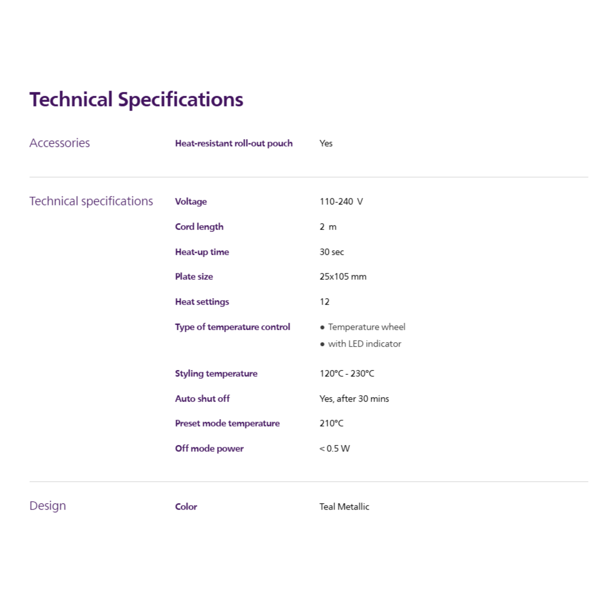 Philips 7000 Series Ionic Hair Straightener (BHS732/00)